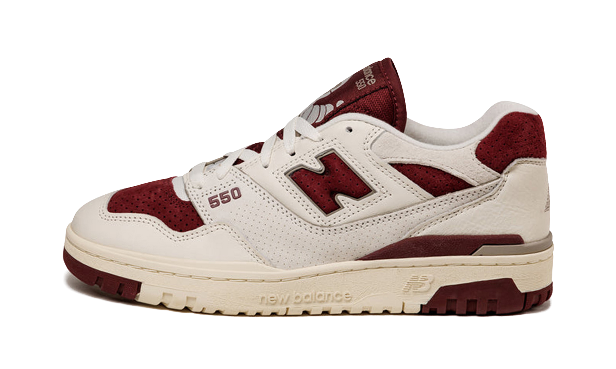 550 "Sea Salt/burgundy"