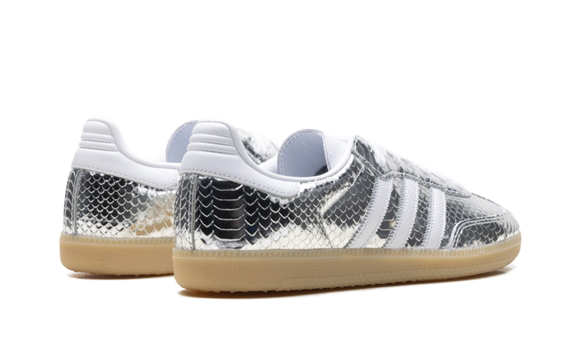 Adidas Samba OG Women "Patent Snakeskin Silver Metallic"