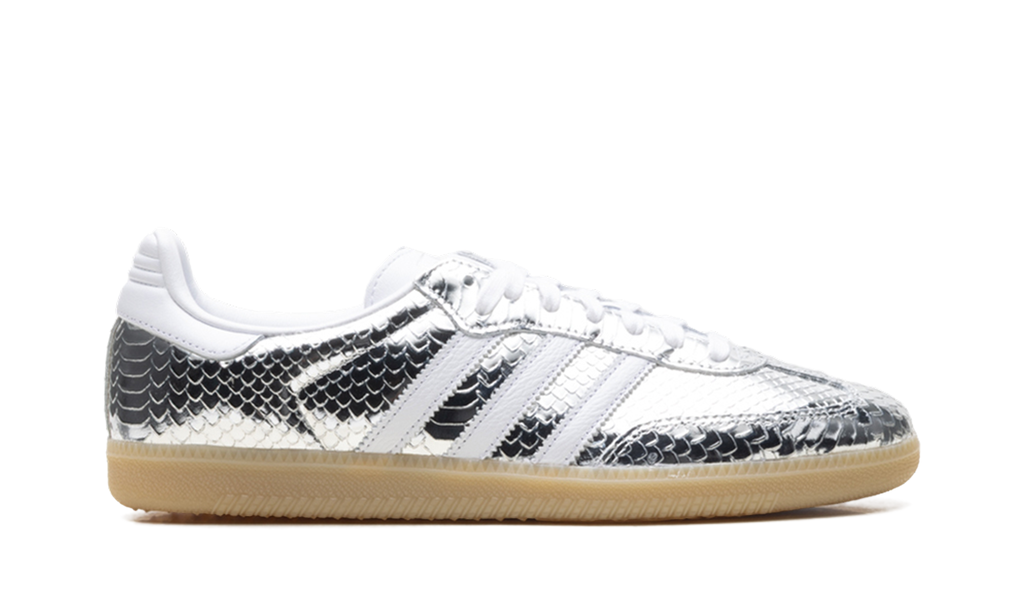 Adidas Samba OG Women "Patent Snakeskin Silver Metallic"