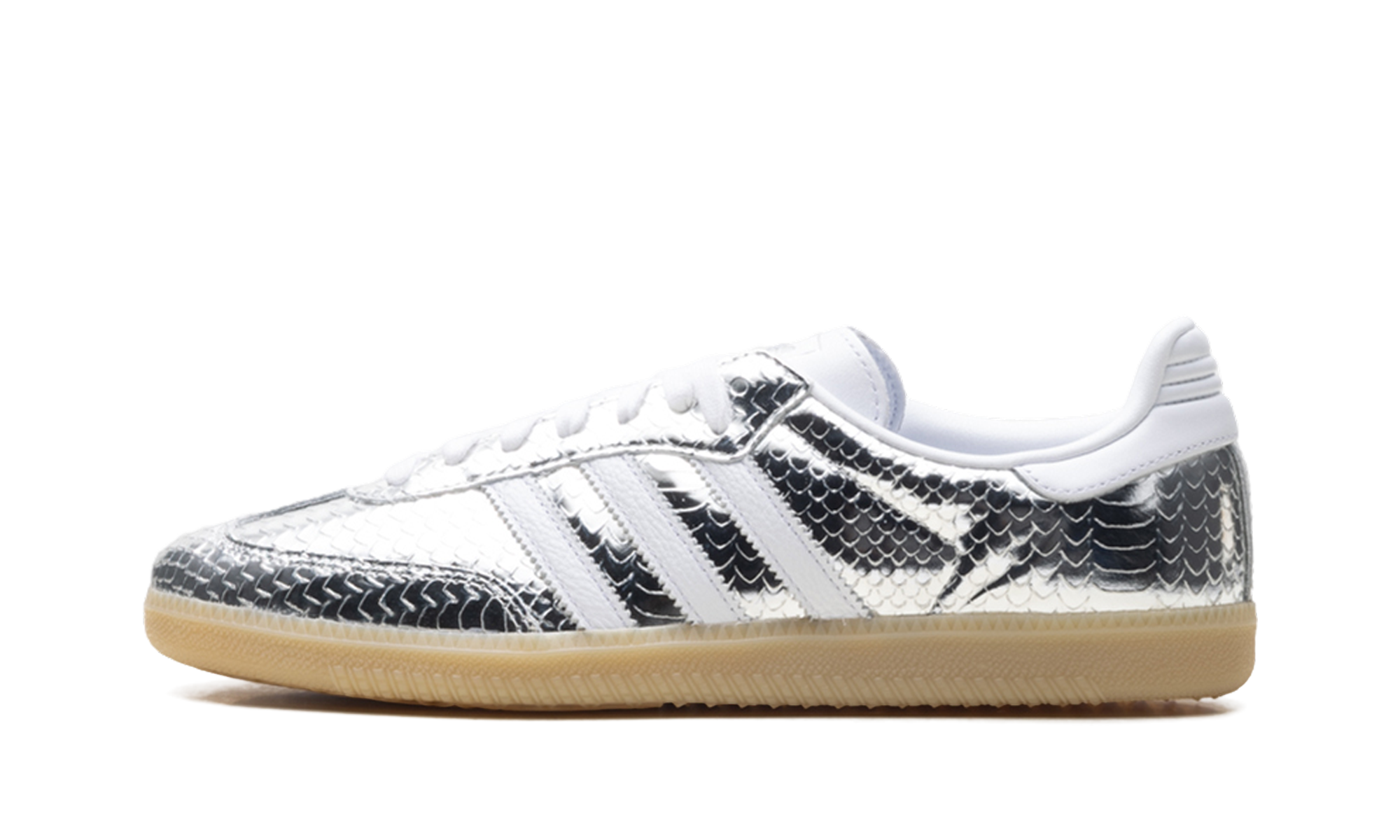 Adidas Samba OG Women "Patent Snakeskin Silver Metallic"