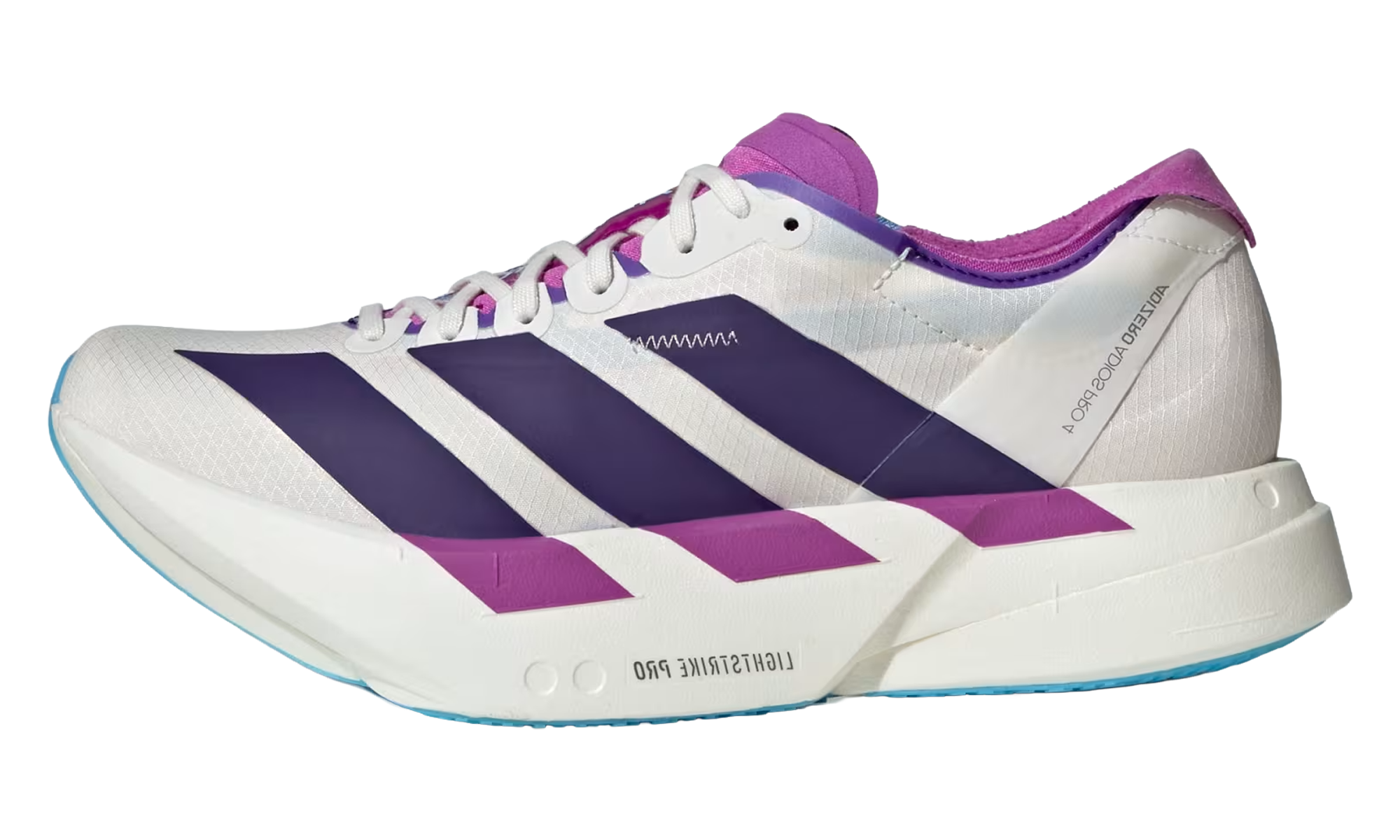 Adizero Adios Pro 4 Women "White Purple Semi Blue Burst"
