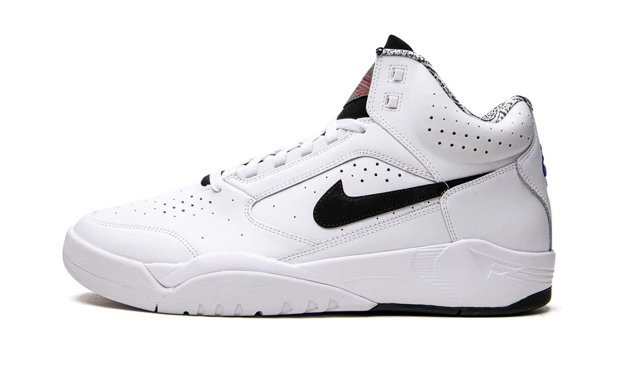 Air Flight Lite Mid "White Black"