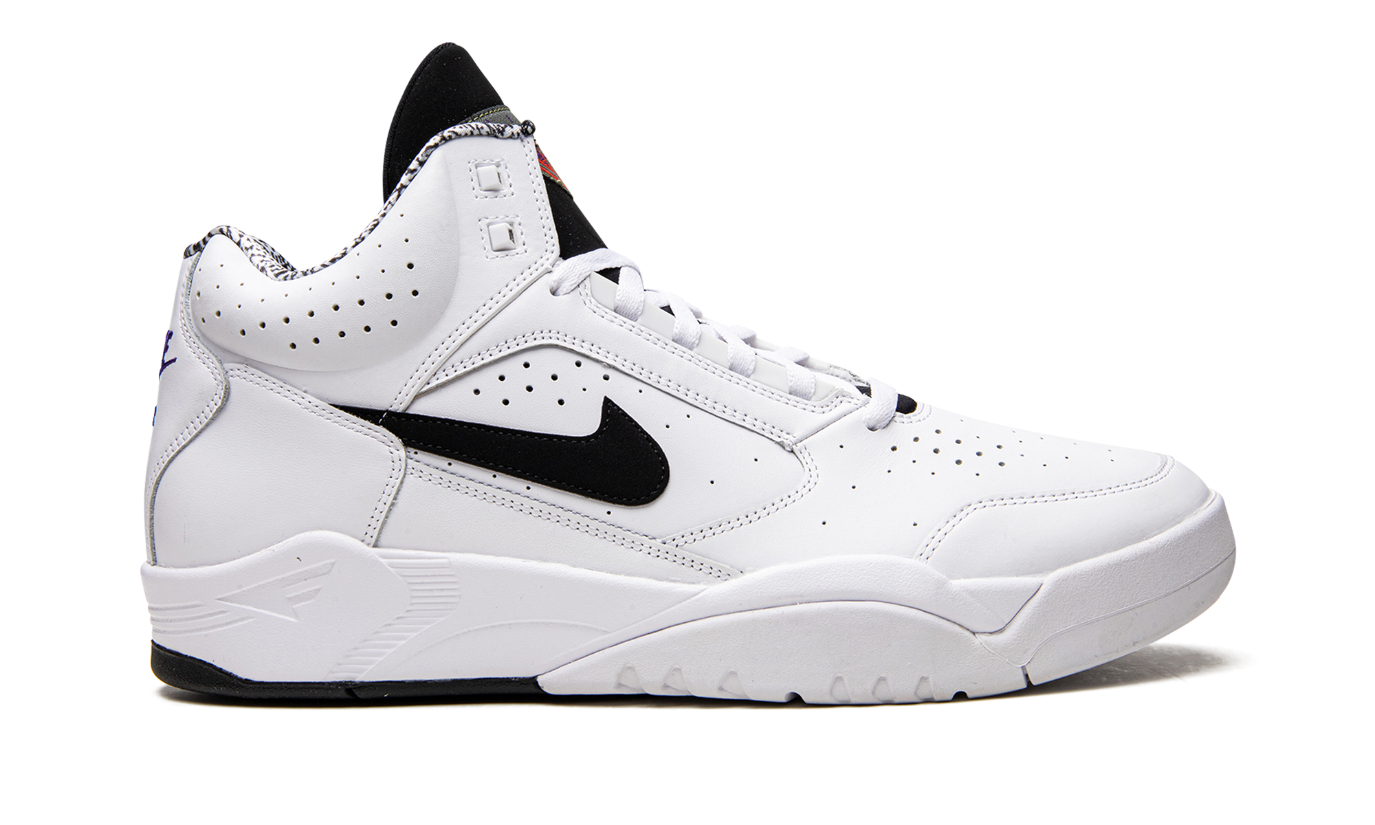 Air Flight Lite Mid "White Black"
