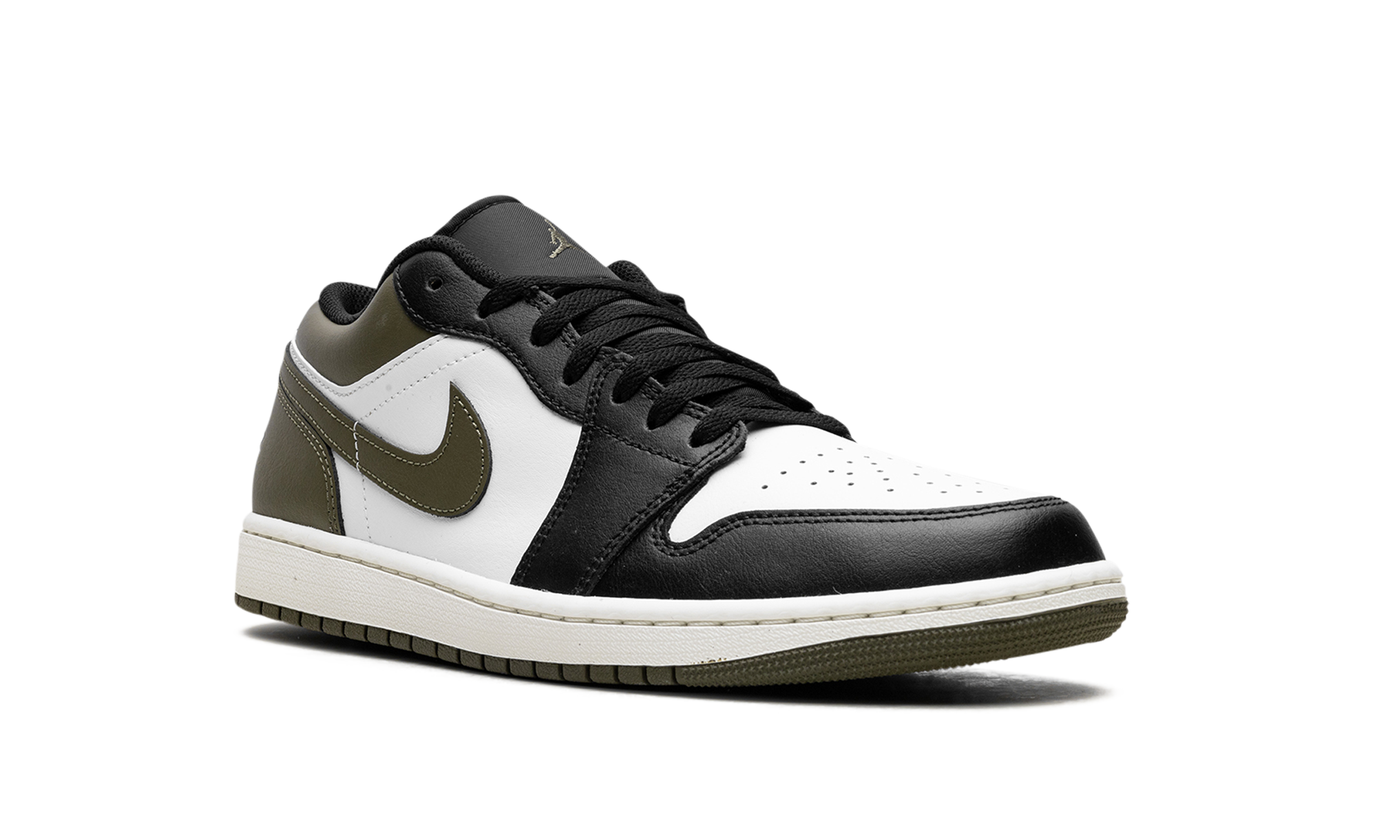 Air Jordan 1 Low "Black Toe Medium Olive"