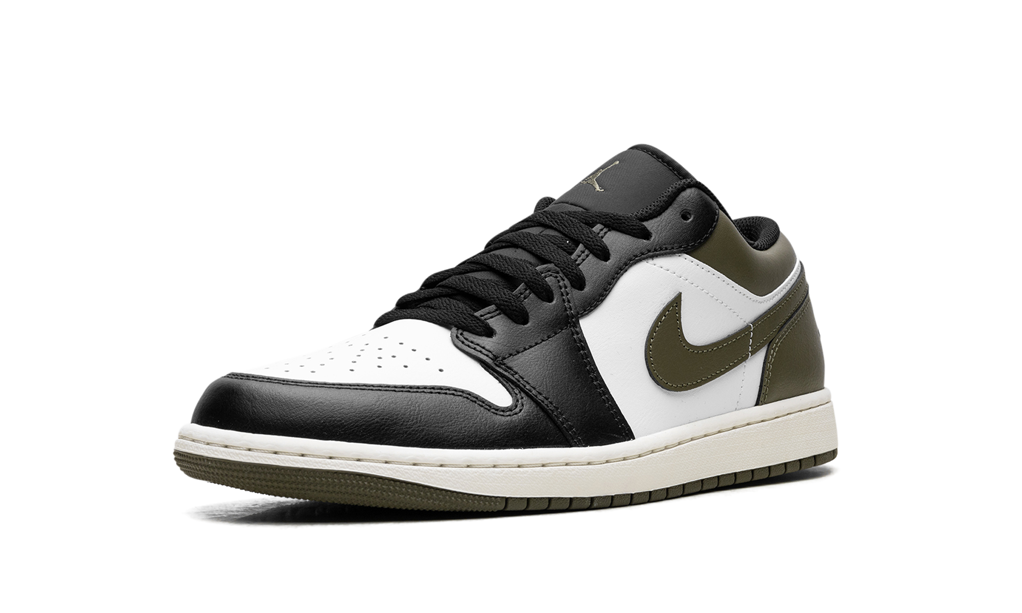 Air Jordan 1 Low "Black Toe Medium Olive"
