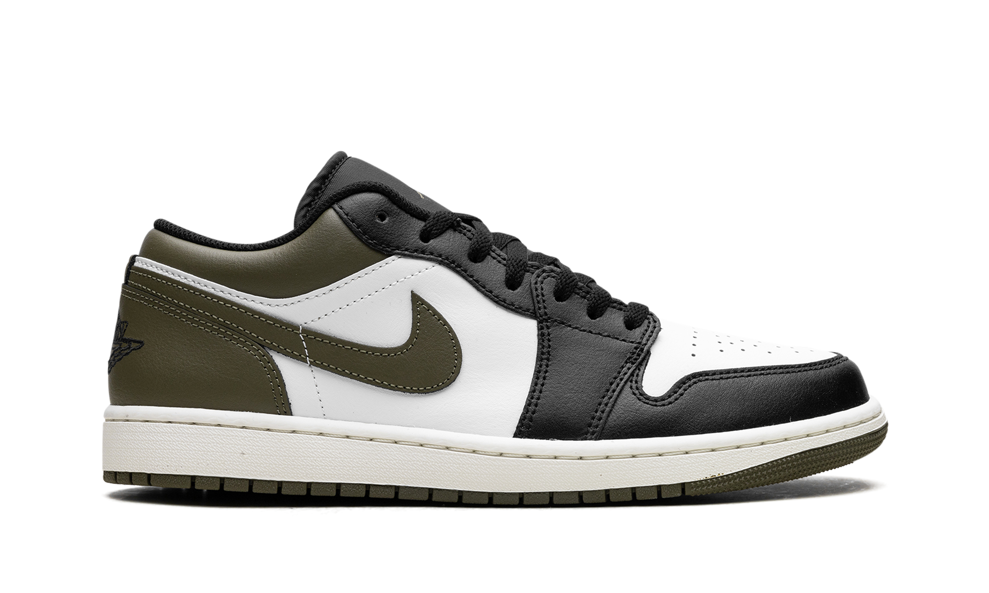 Air Jordan 1 Low "Black Toe Medium Olive"