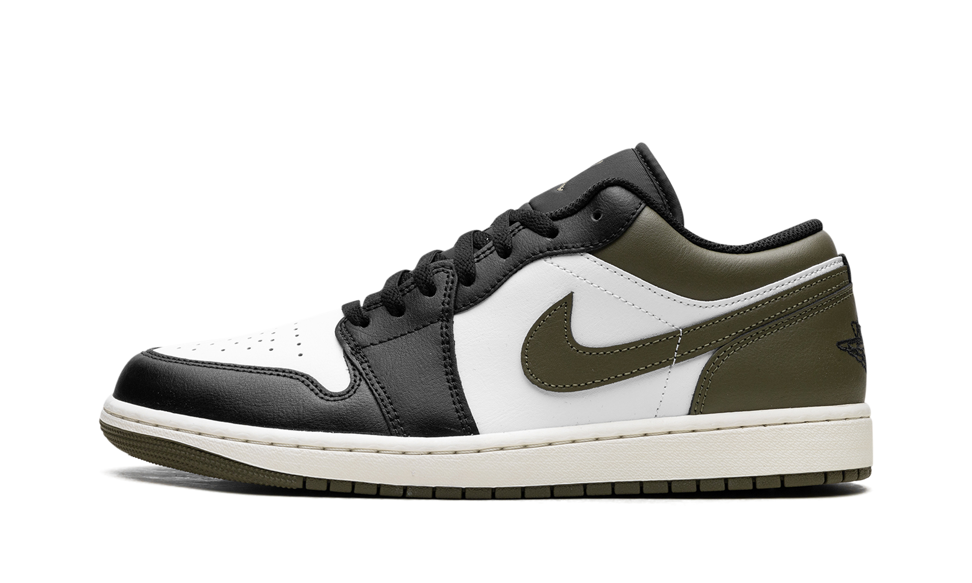 Air Jordan 1 Low "Black Toe Medium Olive"