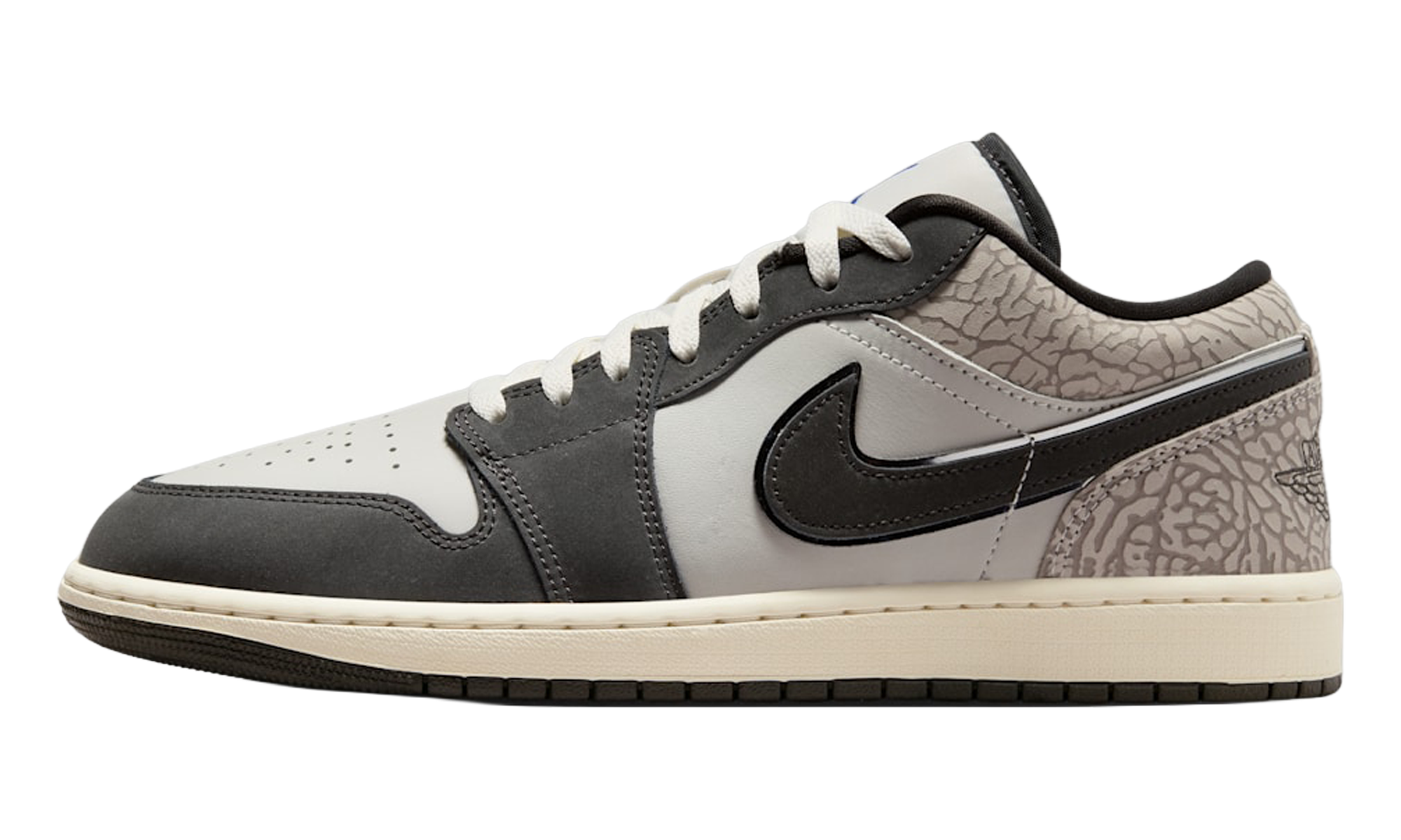 Air Jordan 1 Low Se "Sail Deep Pewter Elephent Print"