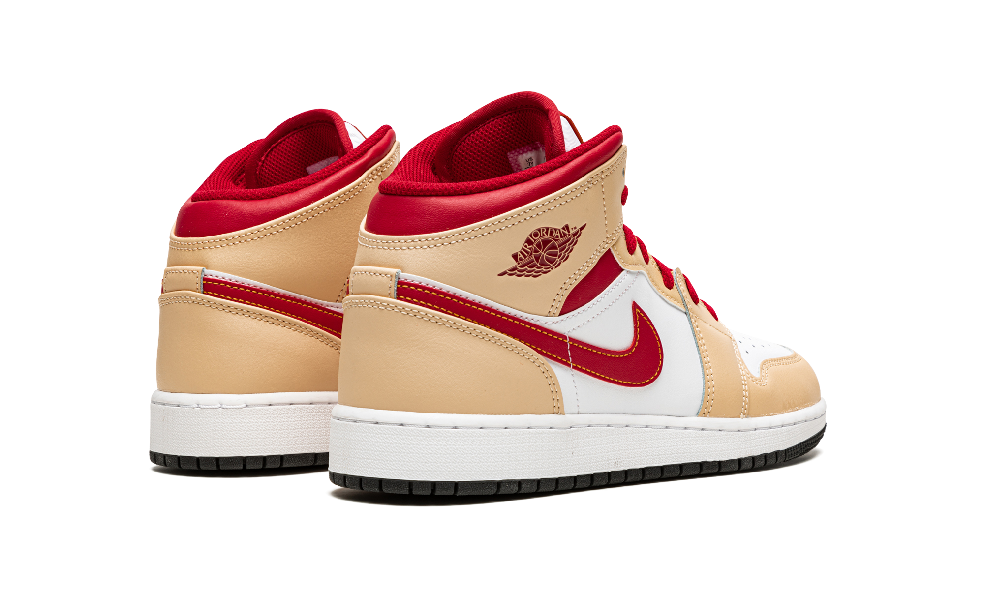 Air Jordan 1 Mid GS "Beige / Red"