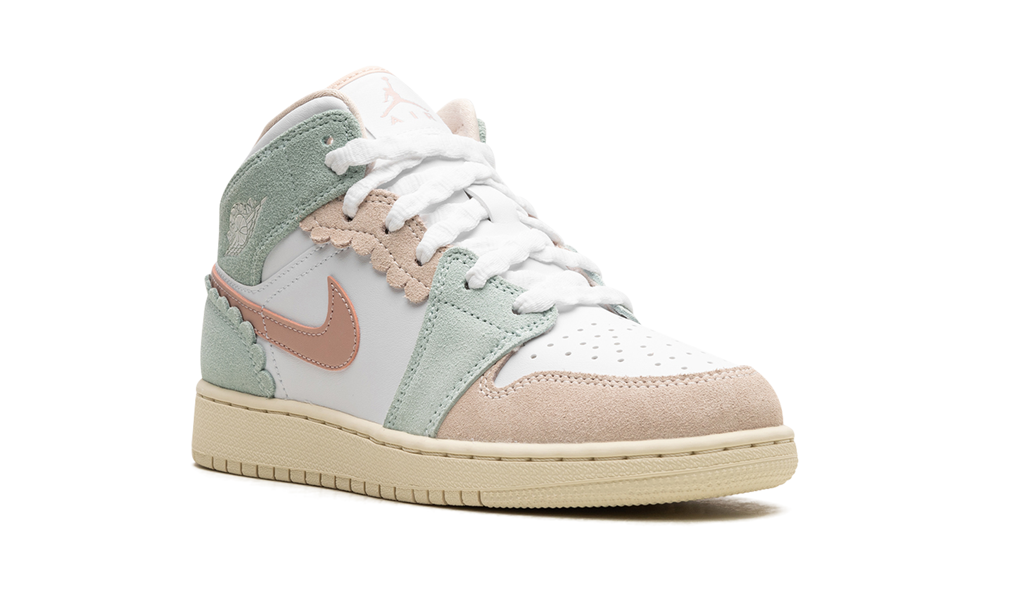 Air Jordan 1 Mid GS "Pink Oxford"