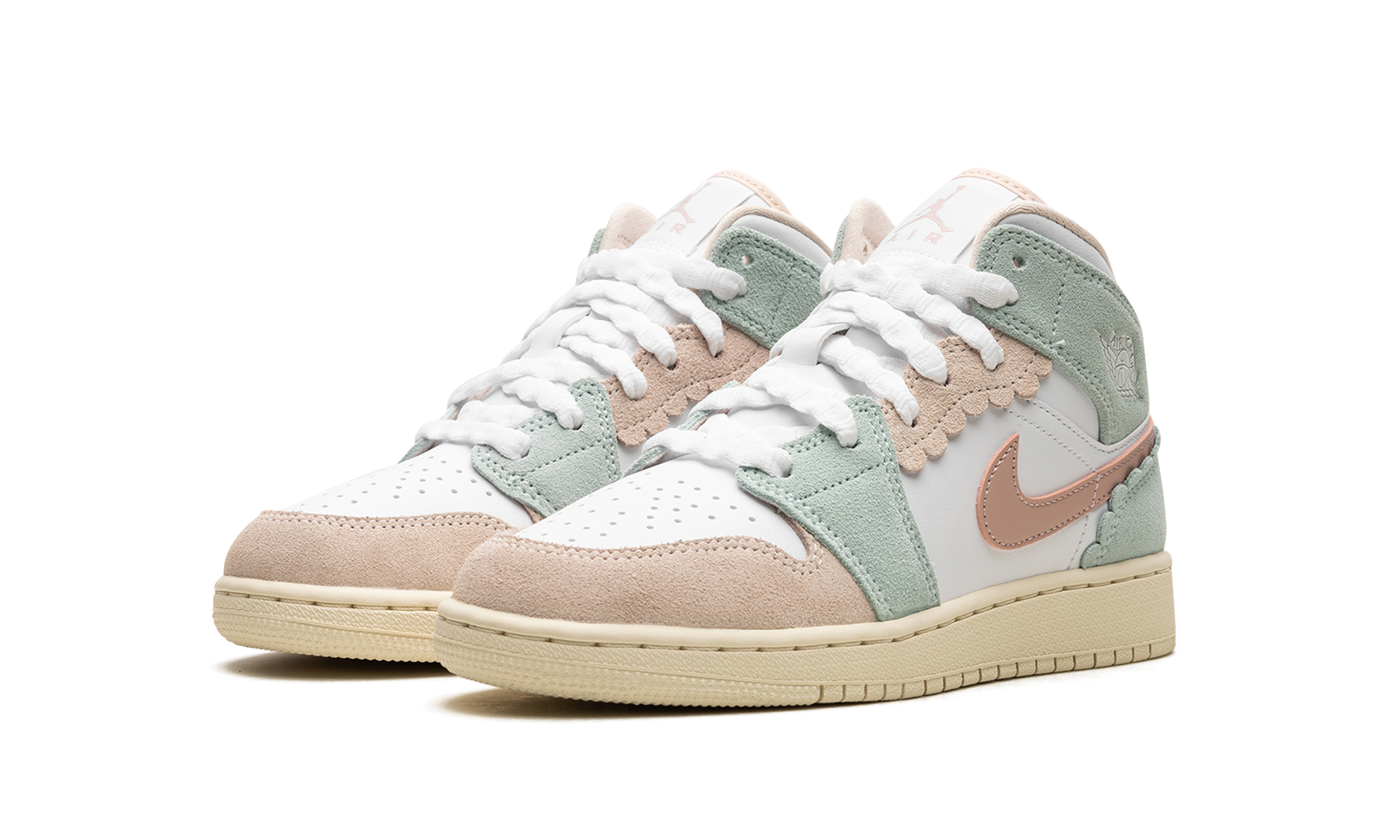 Air Jordan 1 Mid GS "Pink Oxford"