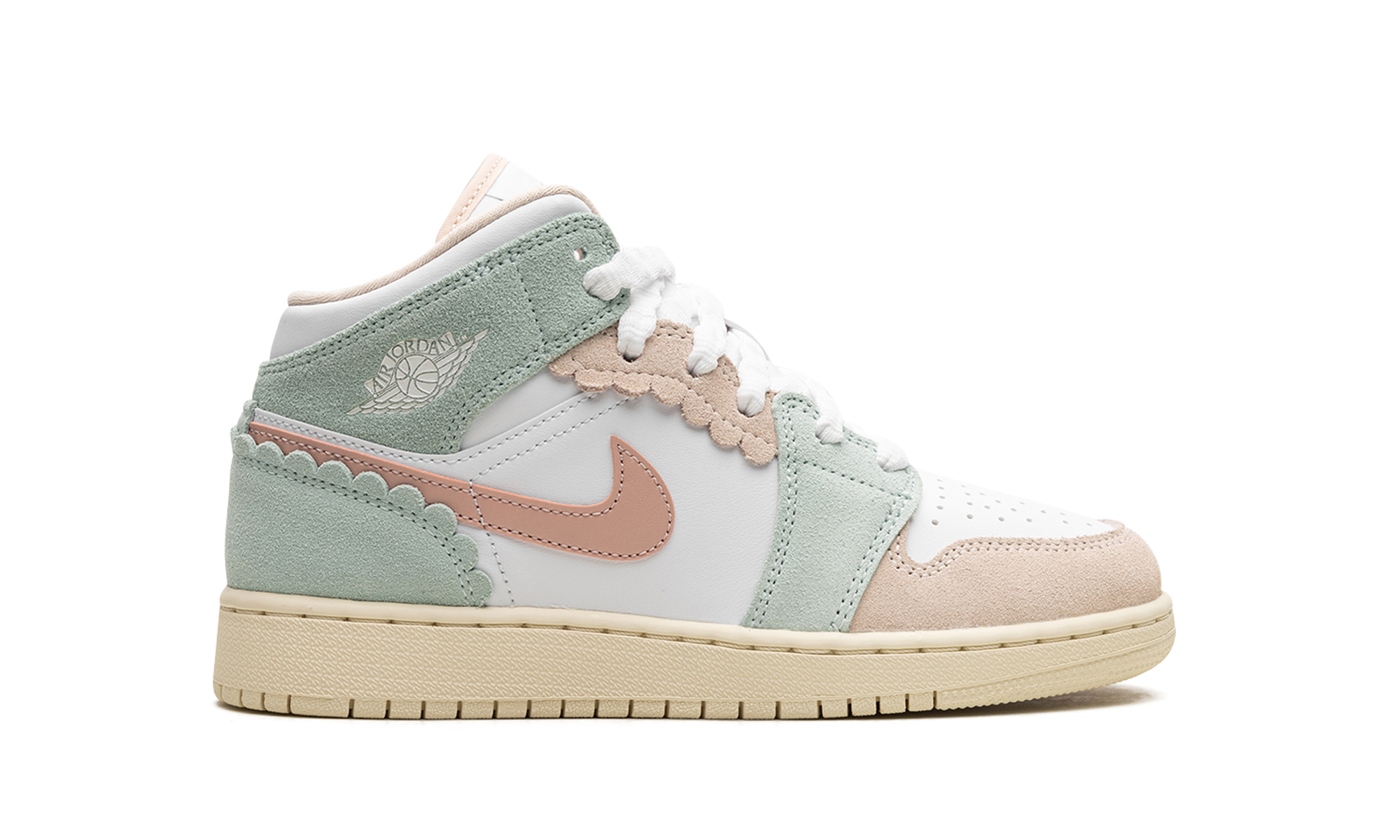 Air Jordan 1 Mid GS "Pink Oxford"