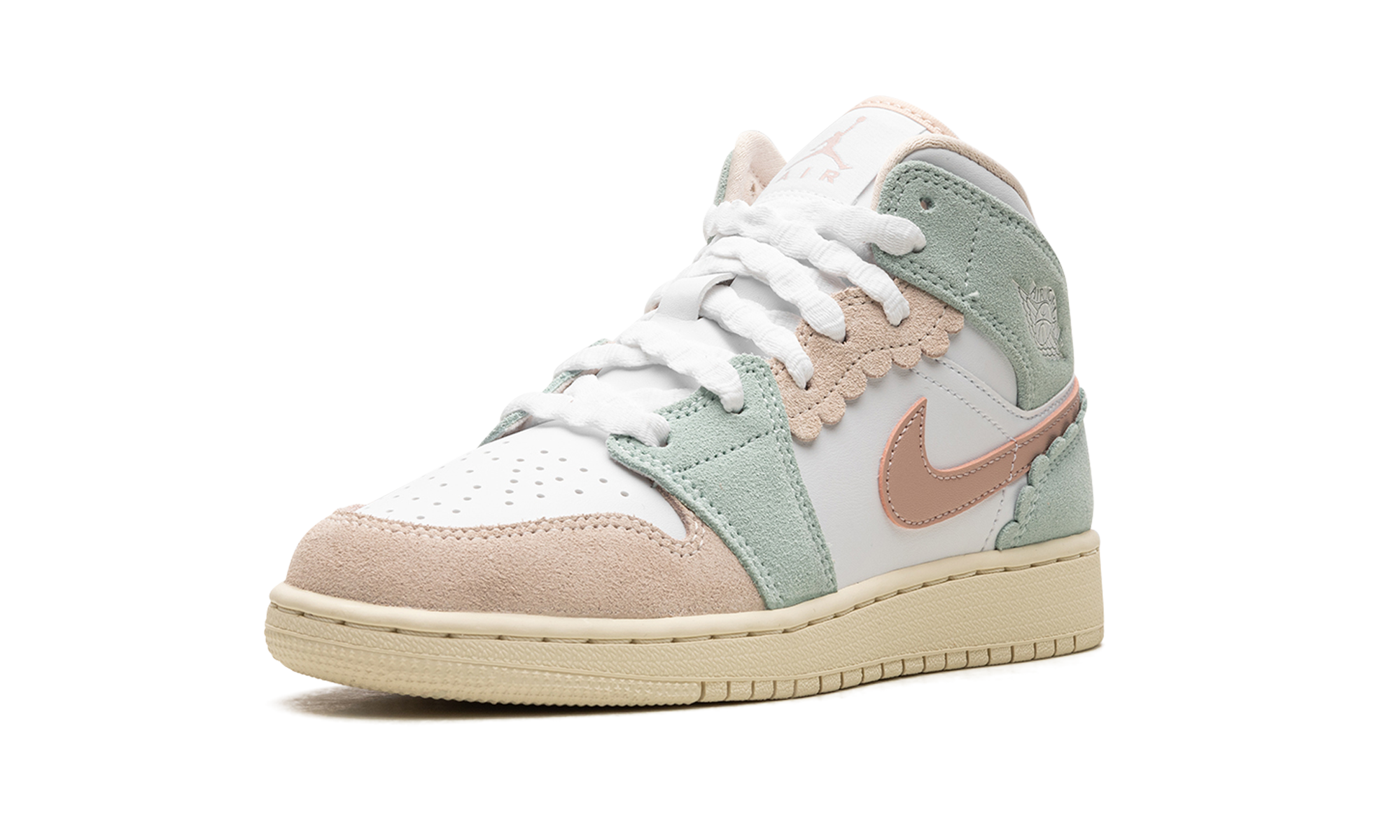 Air Jordan 1 Mid GS "Pink Oxford"