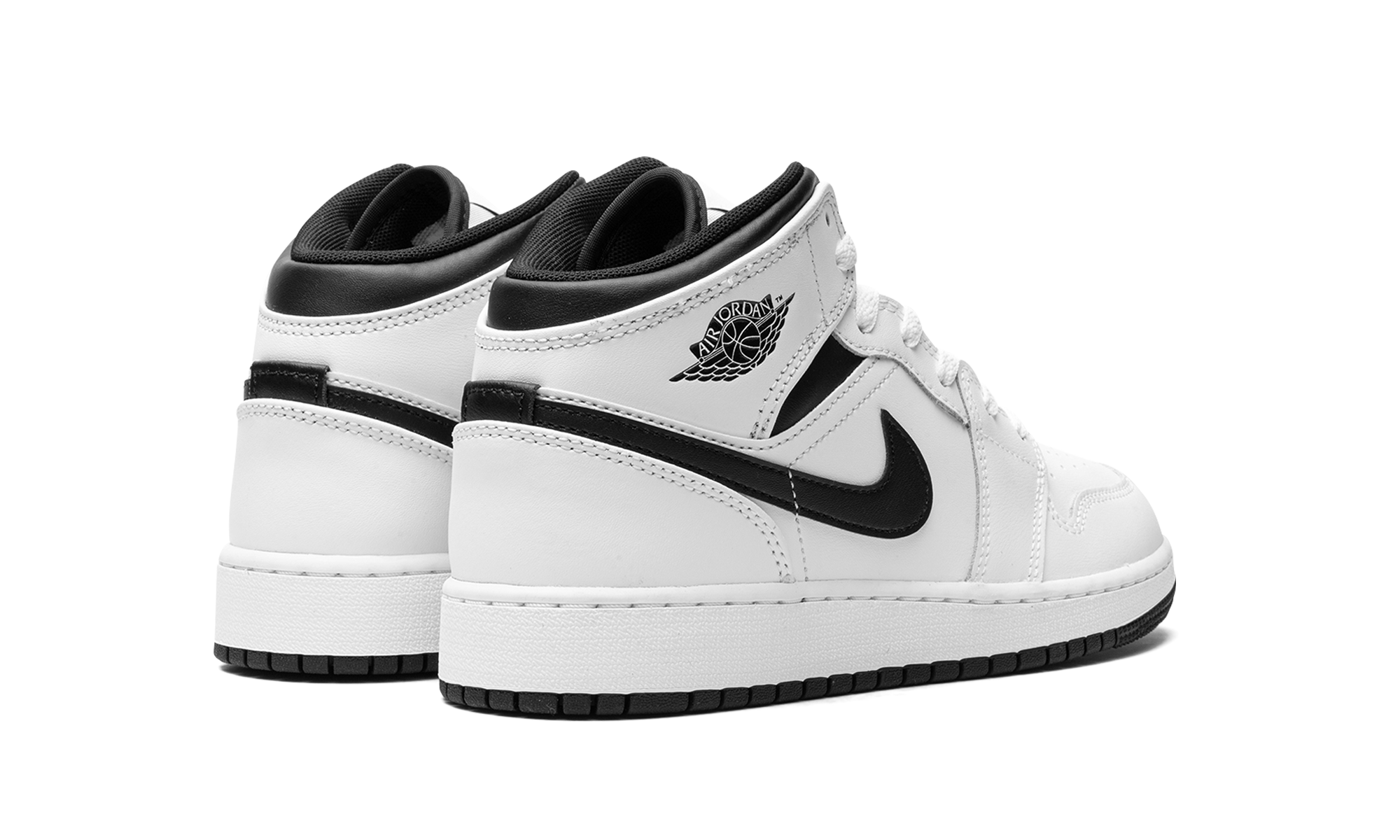Air Jordan 1 Mid GS "White/black"