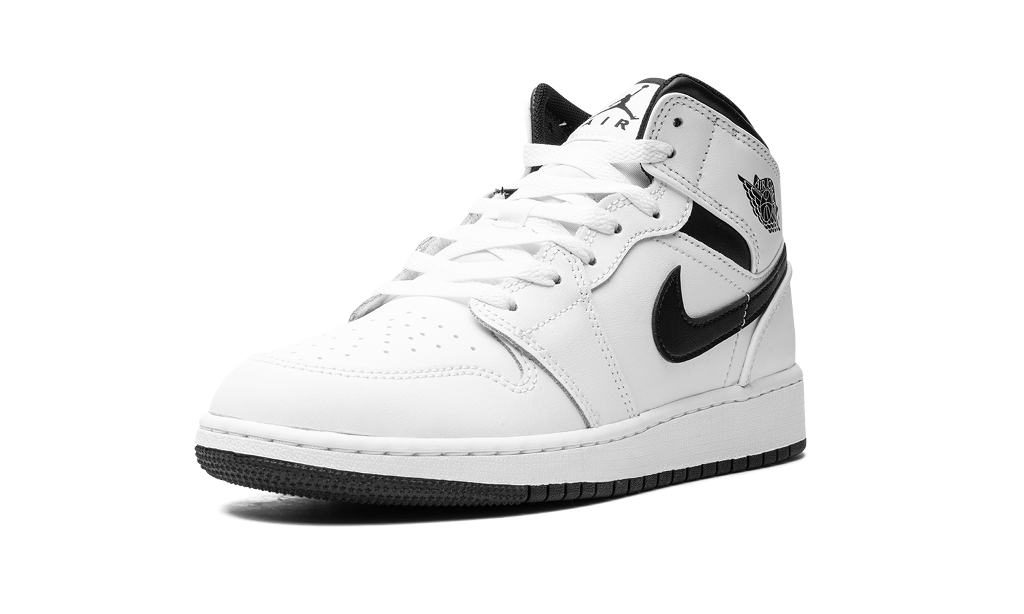 Air Jordan 1 Mid GS "White/black"