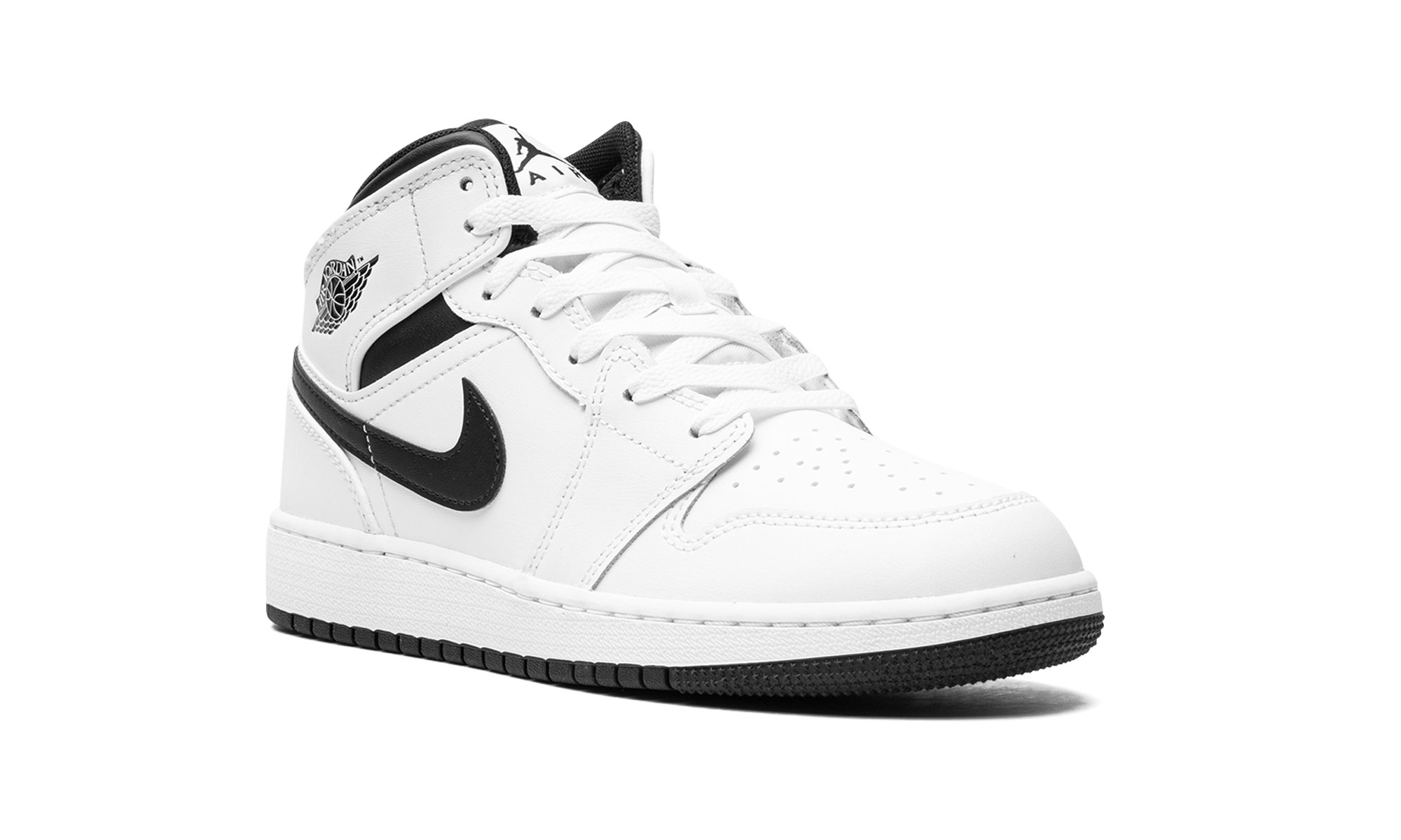 Air Jordan 1 Mid GS "White/black"