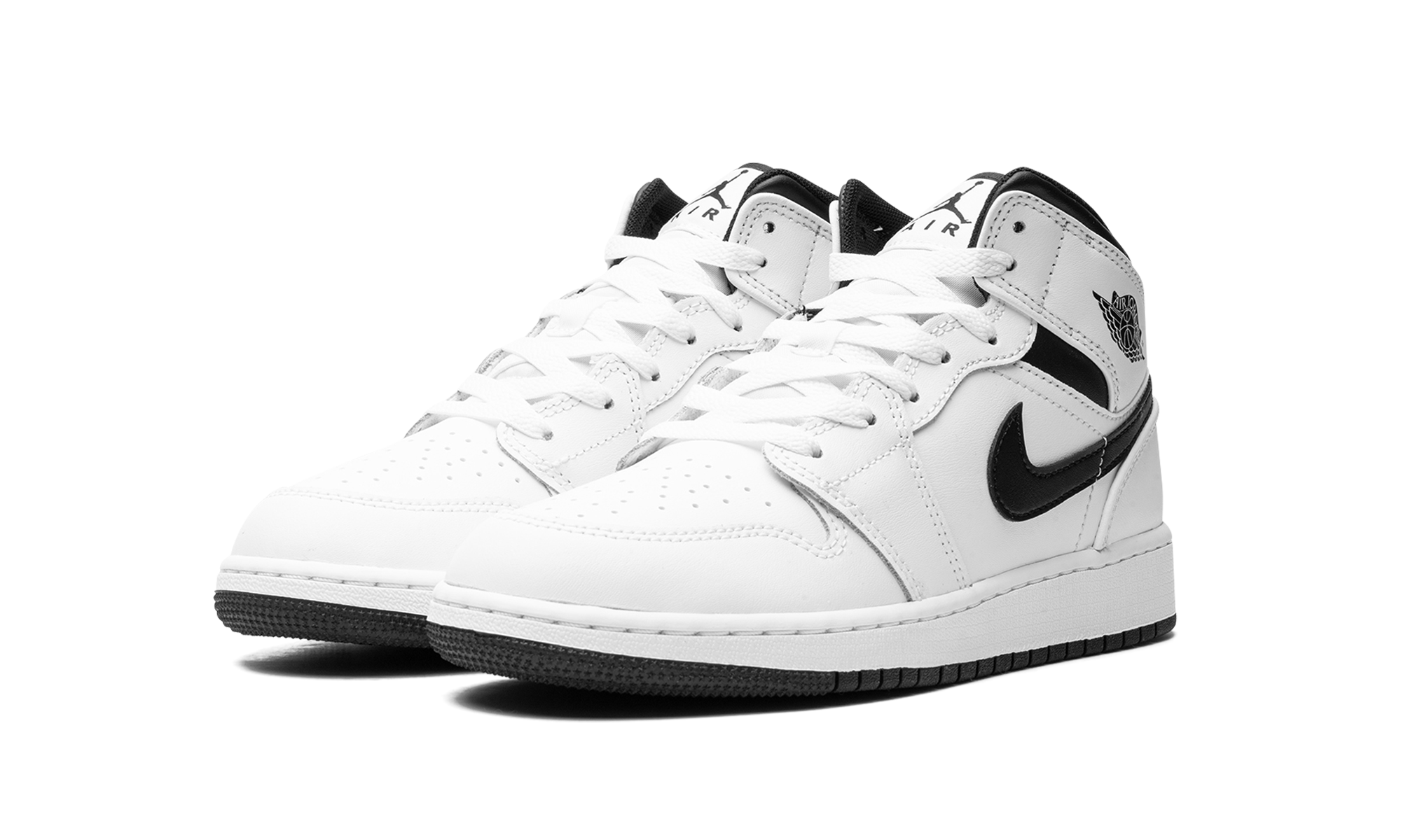 Air Jordan 1 Mid GS "White/black"
