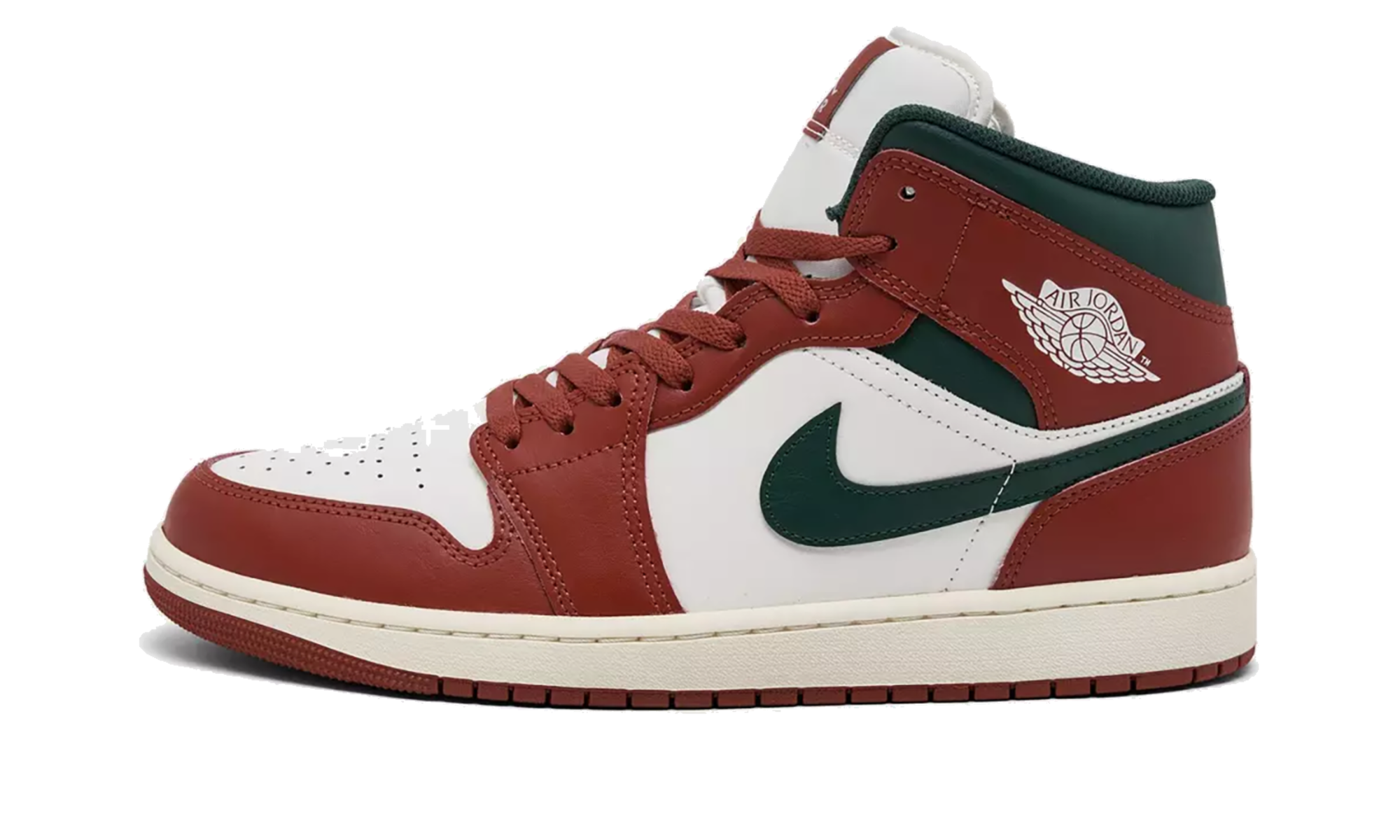 Air Jordan 1 Mid "Redstone / Midnight Green"