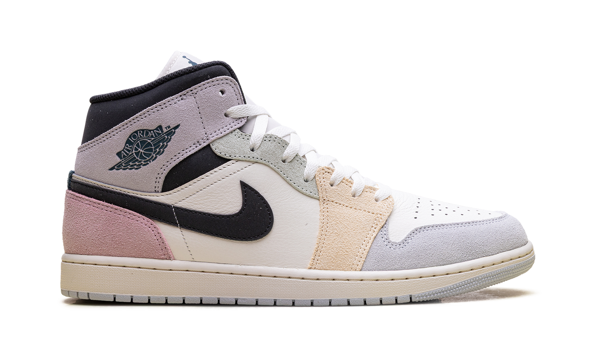 Air Jordan 1 Mid "Sail / Anthracite-jade Aura-iced Jade"