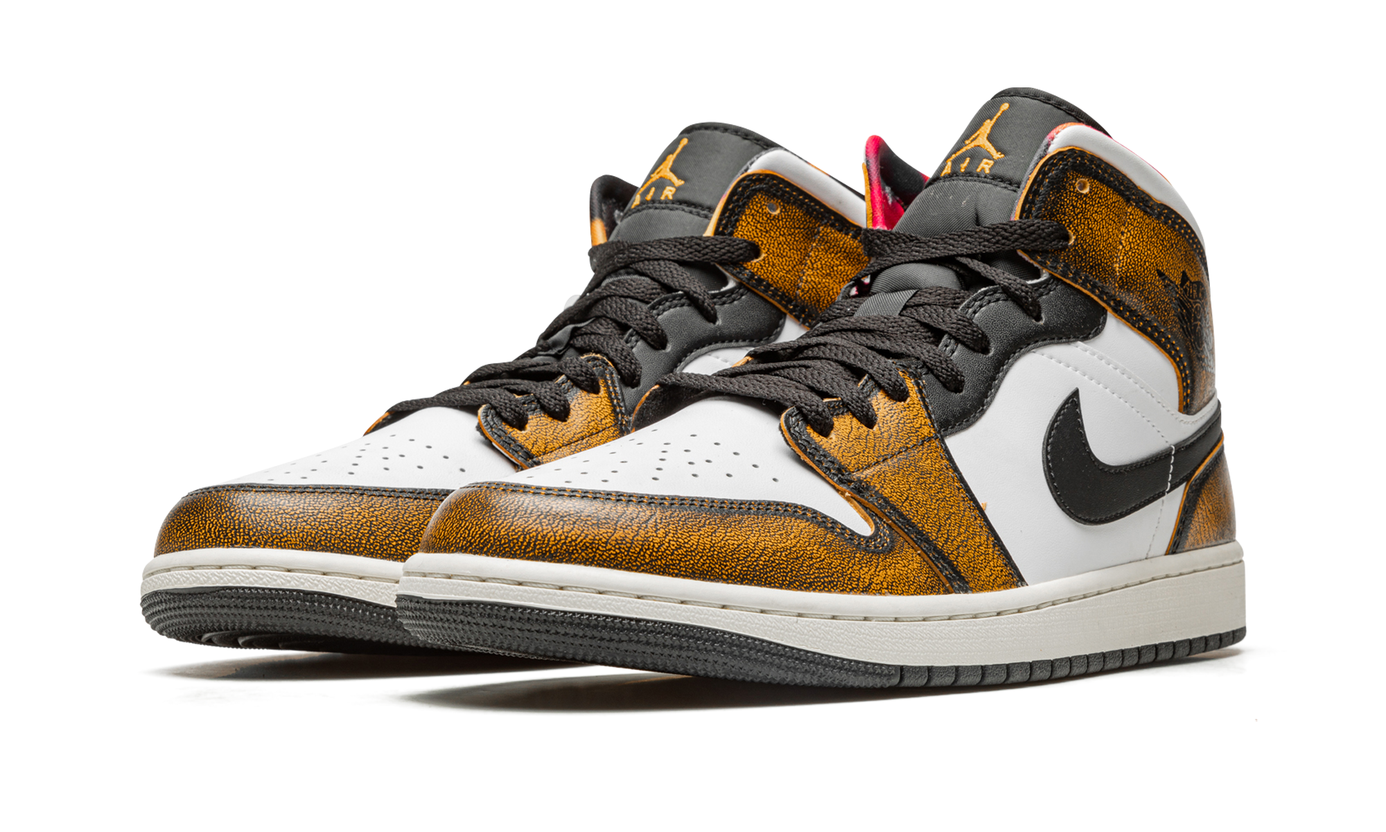 Air Jordan 1 Mid Se "Orange Wear Away"