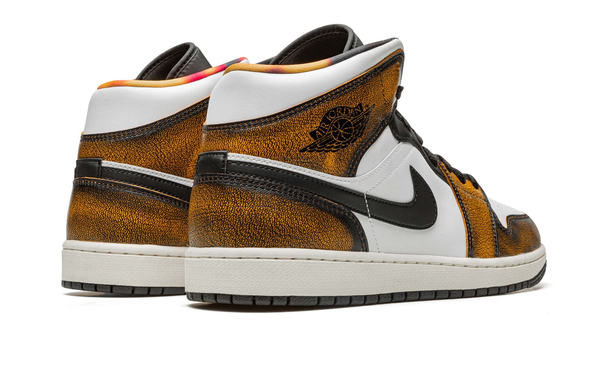 Air Jordan 1 Mid Se "Orange Wear Away"