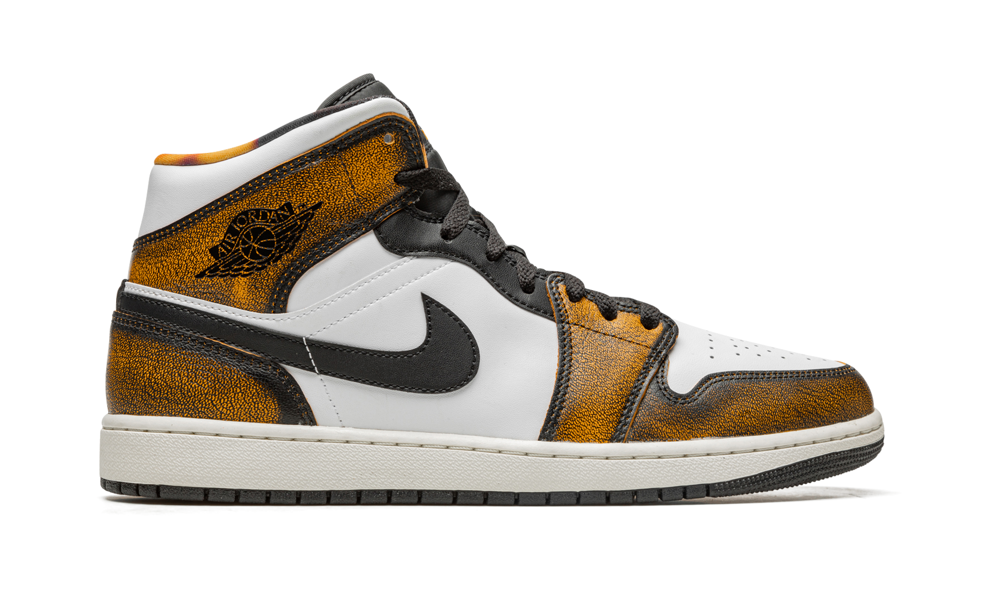 Air Jordan 1 Mid Se "Orange Wear Away"