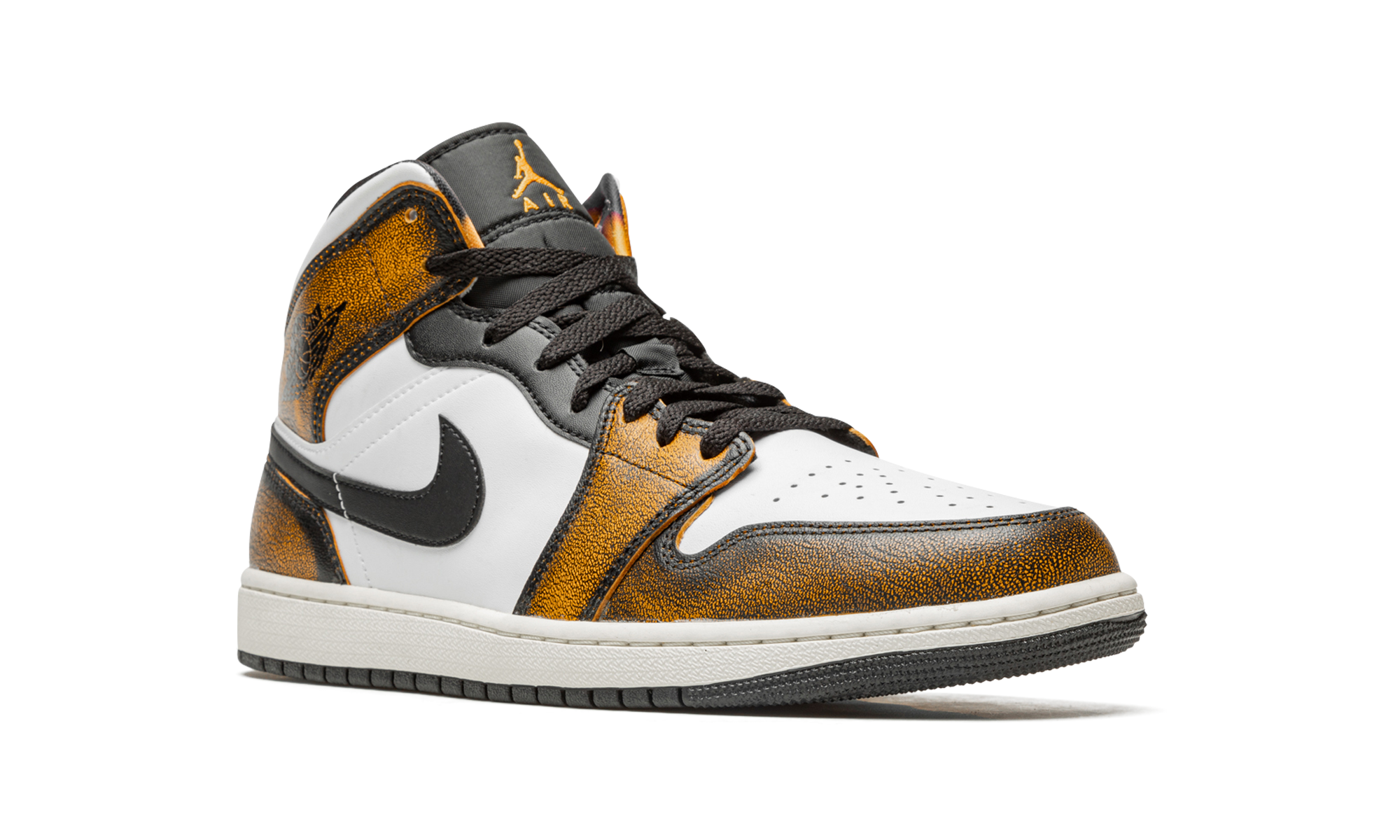 Air Jordan 1 Mid Se "Orange Wear Away"