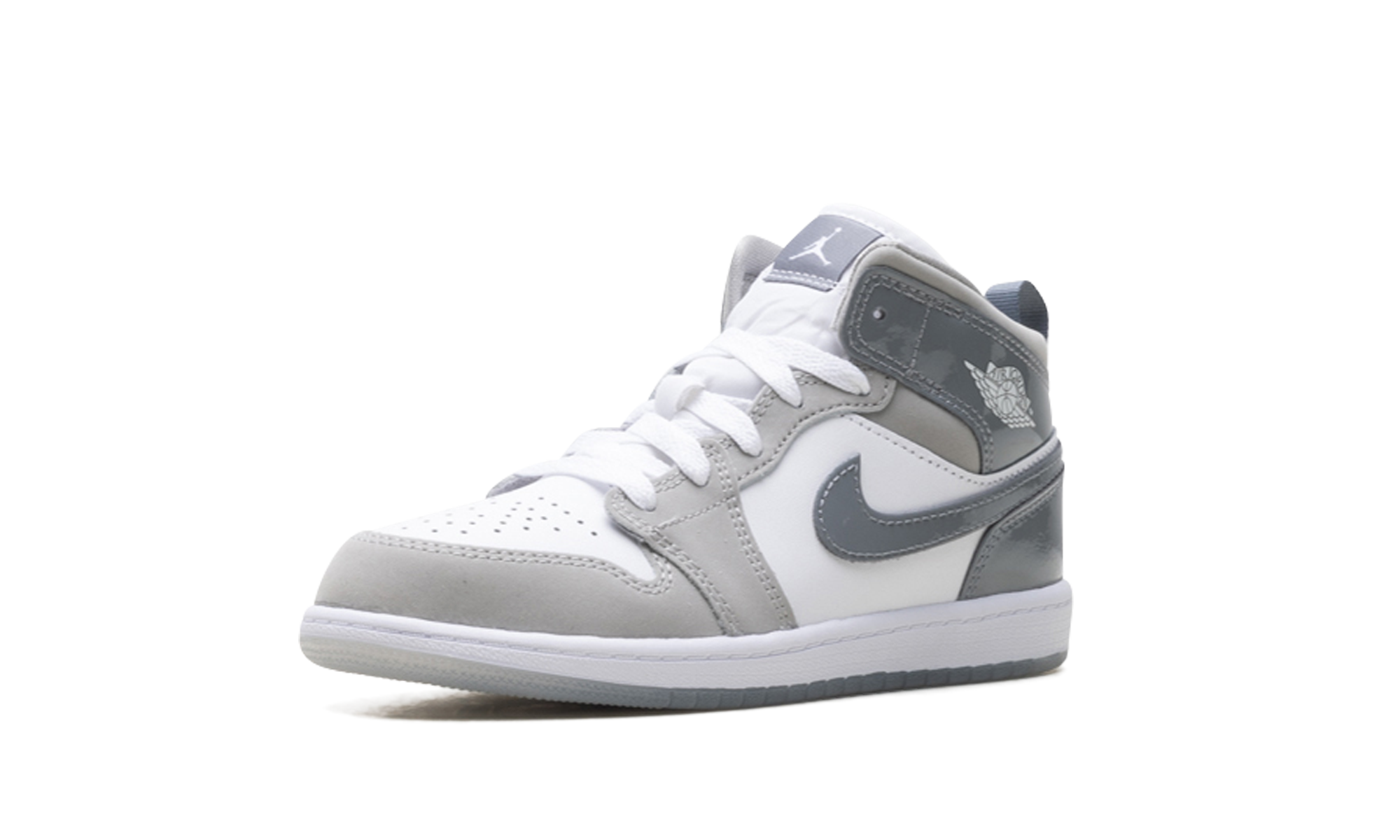 Air Jordan 1 Mid Se Ps "White Medium Grey Cool Grey"