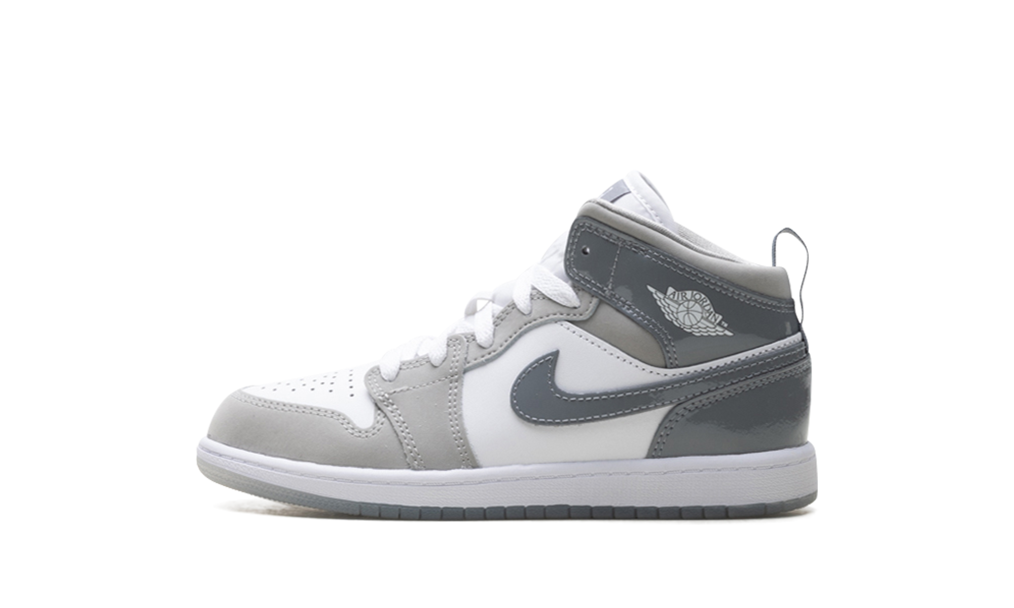 Air Jordan 1 Mid Se Ps "White Medium Grey Cool Grey"