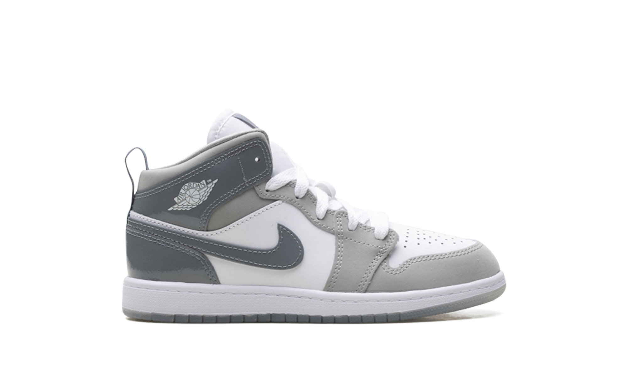 Air Jordan 1 Mid Se Ps "White Medium Grey Cool Grey"