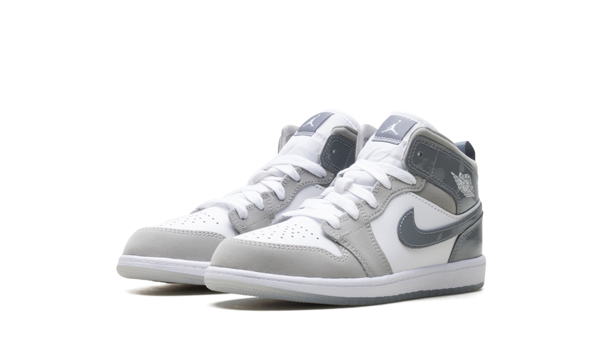 Air Jordan 1 Mid Se Ps "White Medium Grey Cool Grey"