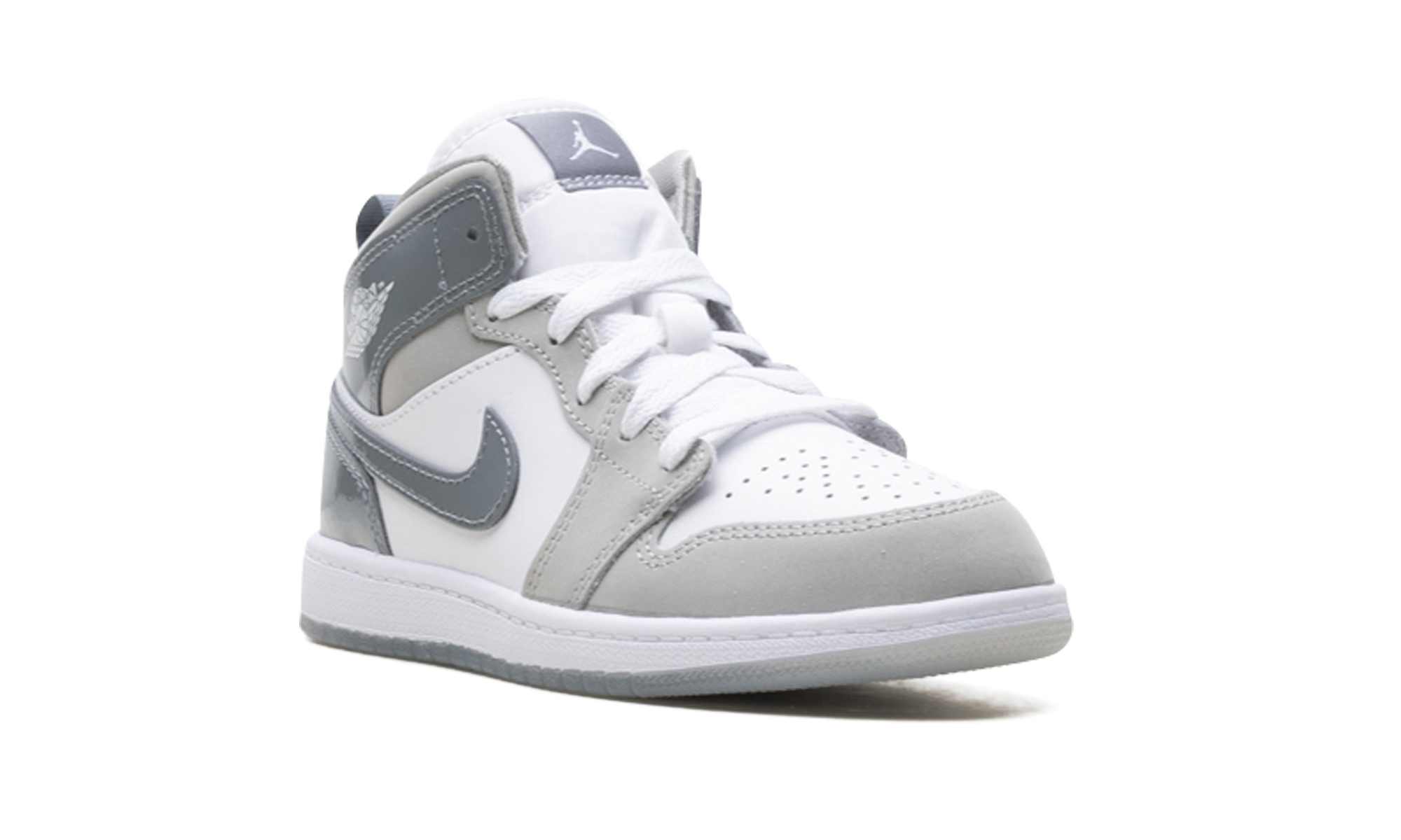 Air Jordan 1 Mid Se Ps "White Medium Grey Cool Grey"