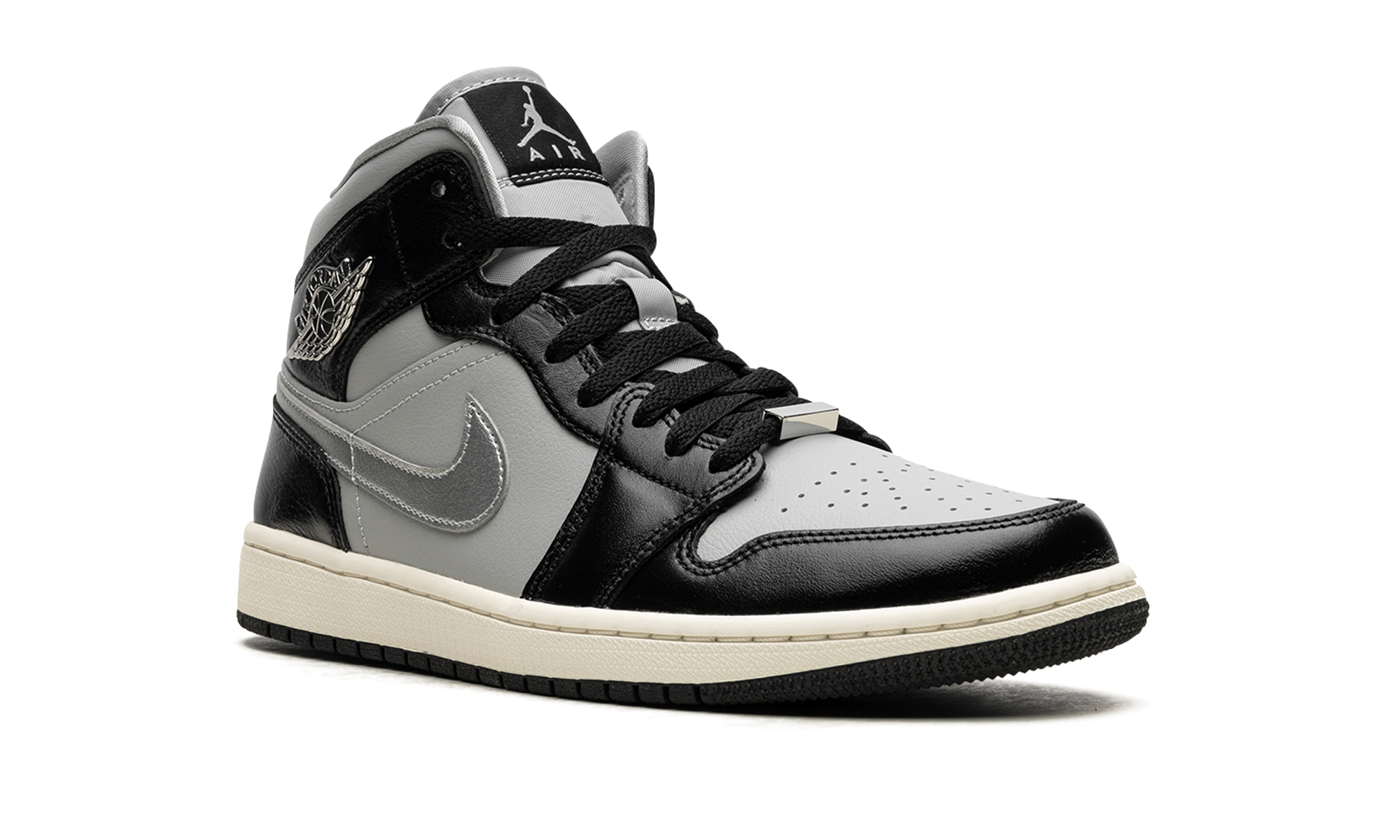 Air Jordan 1 Mid Se Women "Black Chrome"