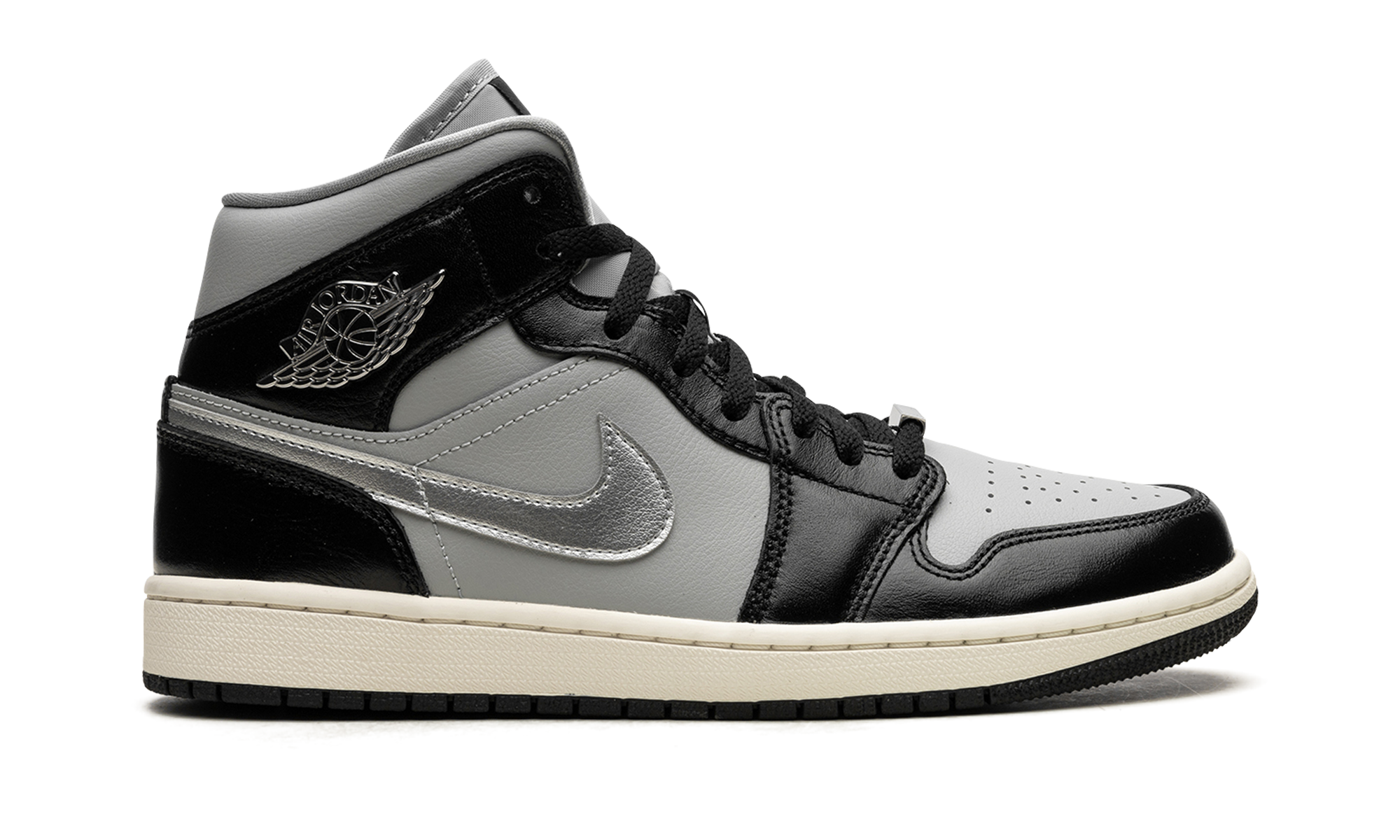 Air Jordan 1 Mid Se Women "Black Chrome"