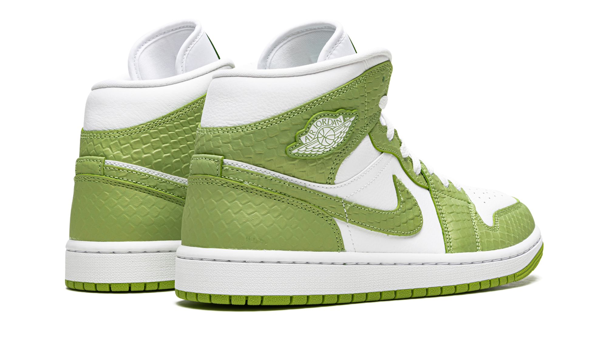 Air Jordan 1 Mid Se Women "Green Python"