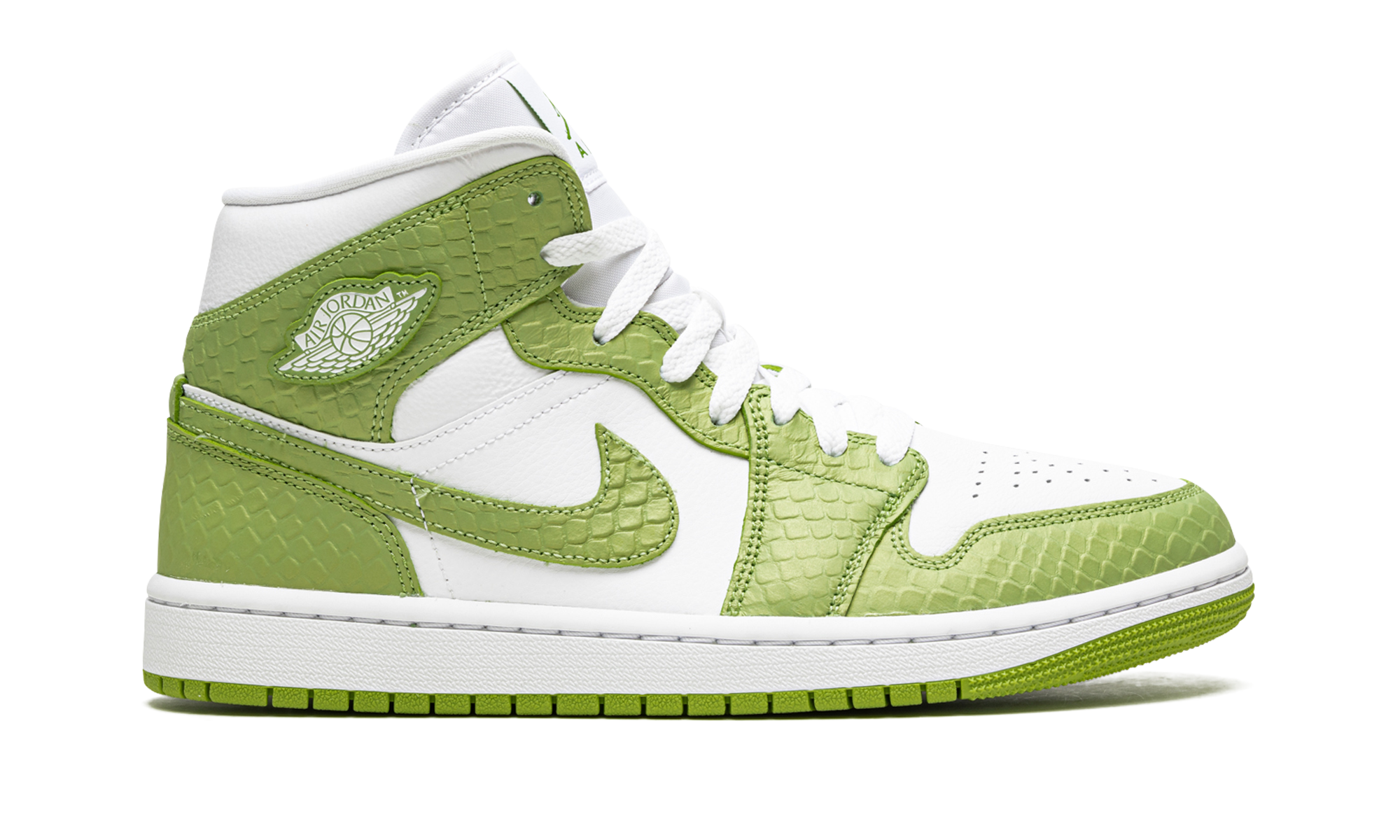 Air Jordan 1 Mid Se Women "Green Python"