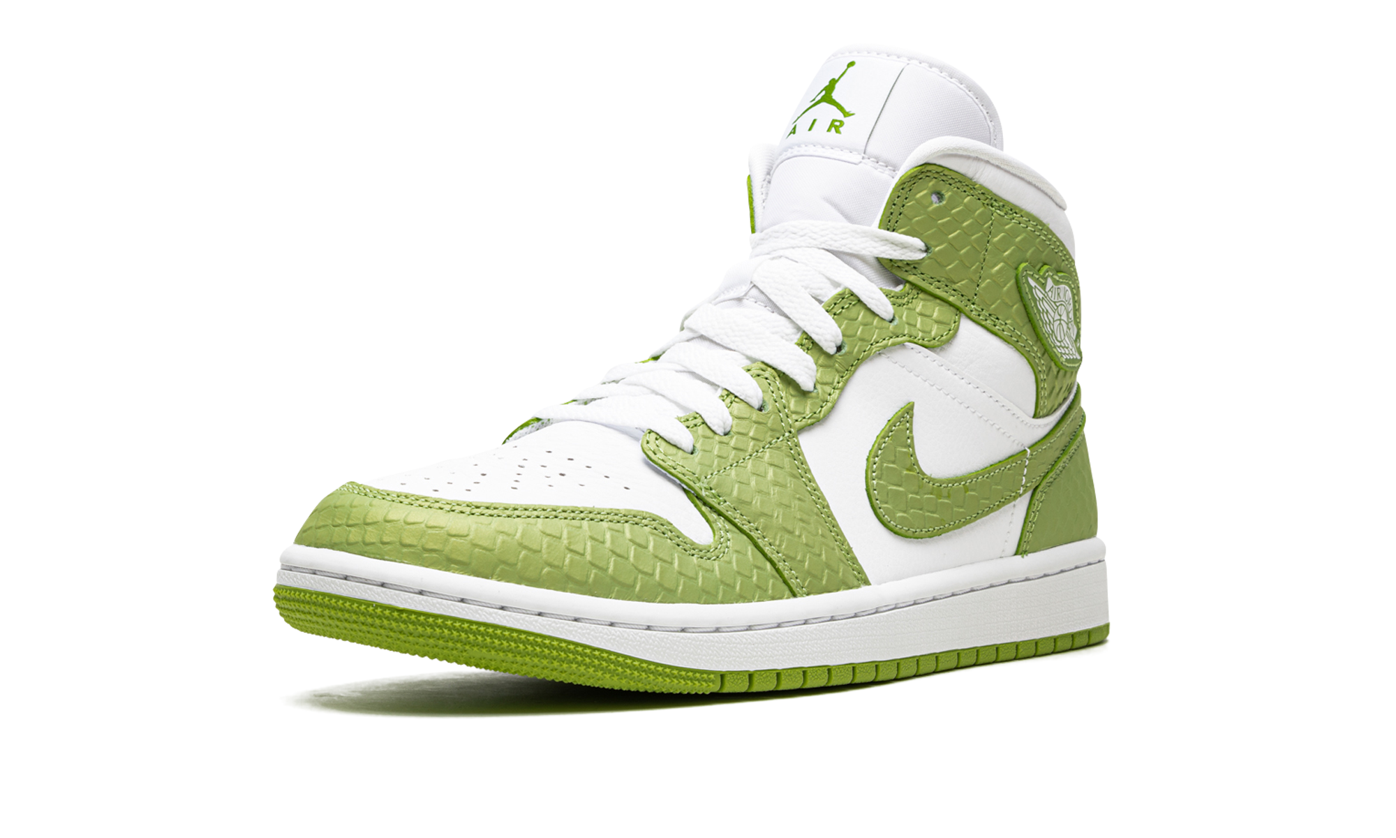 Air Jordan 1 Mid Se Women "Green Python"