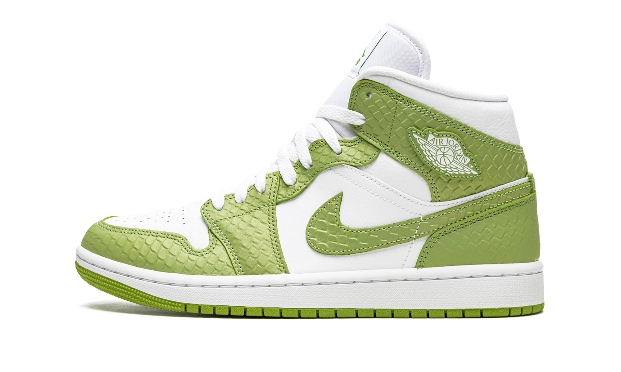 Air Jordan 1 Mid Se Women "Green Python"