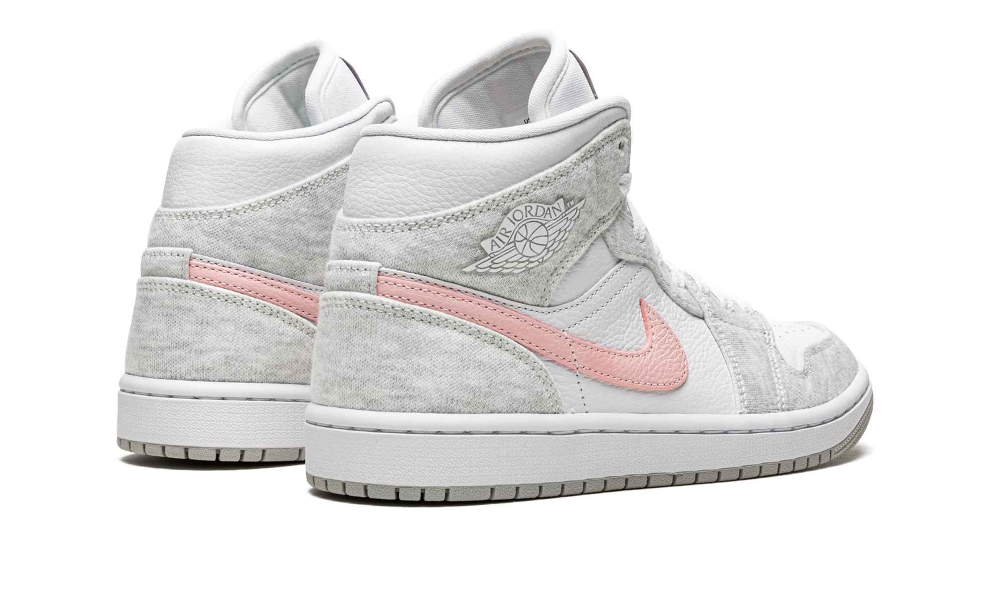 Air Jordan 1 Mid Se Women "Heather Grey / Pink"