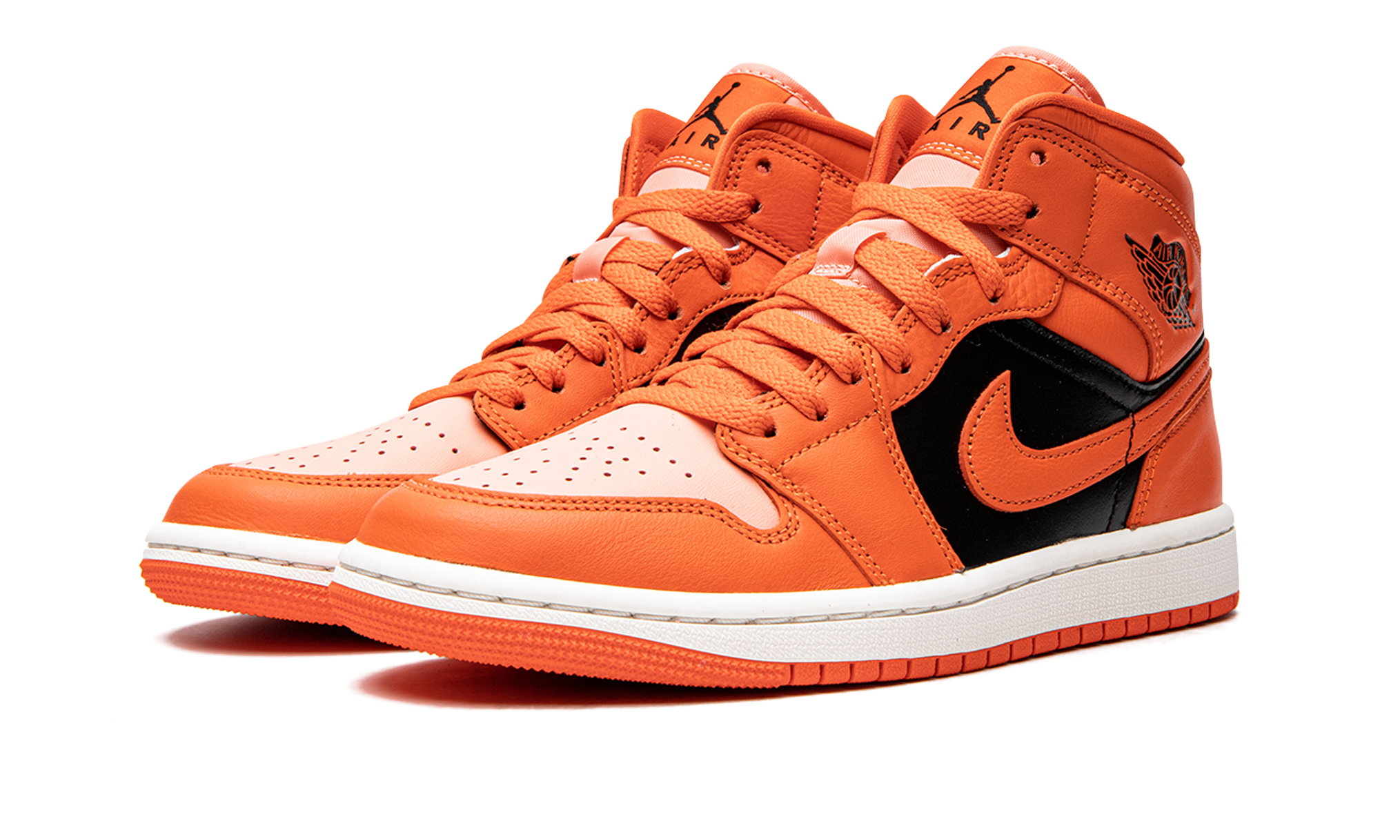 Air Jordan 1 Mid Se Women "Orange / Black"