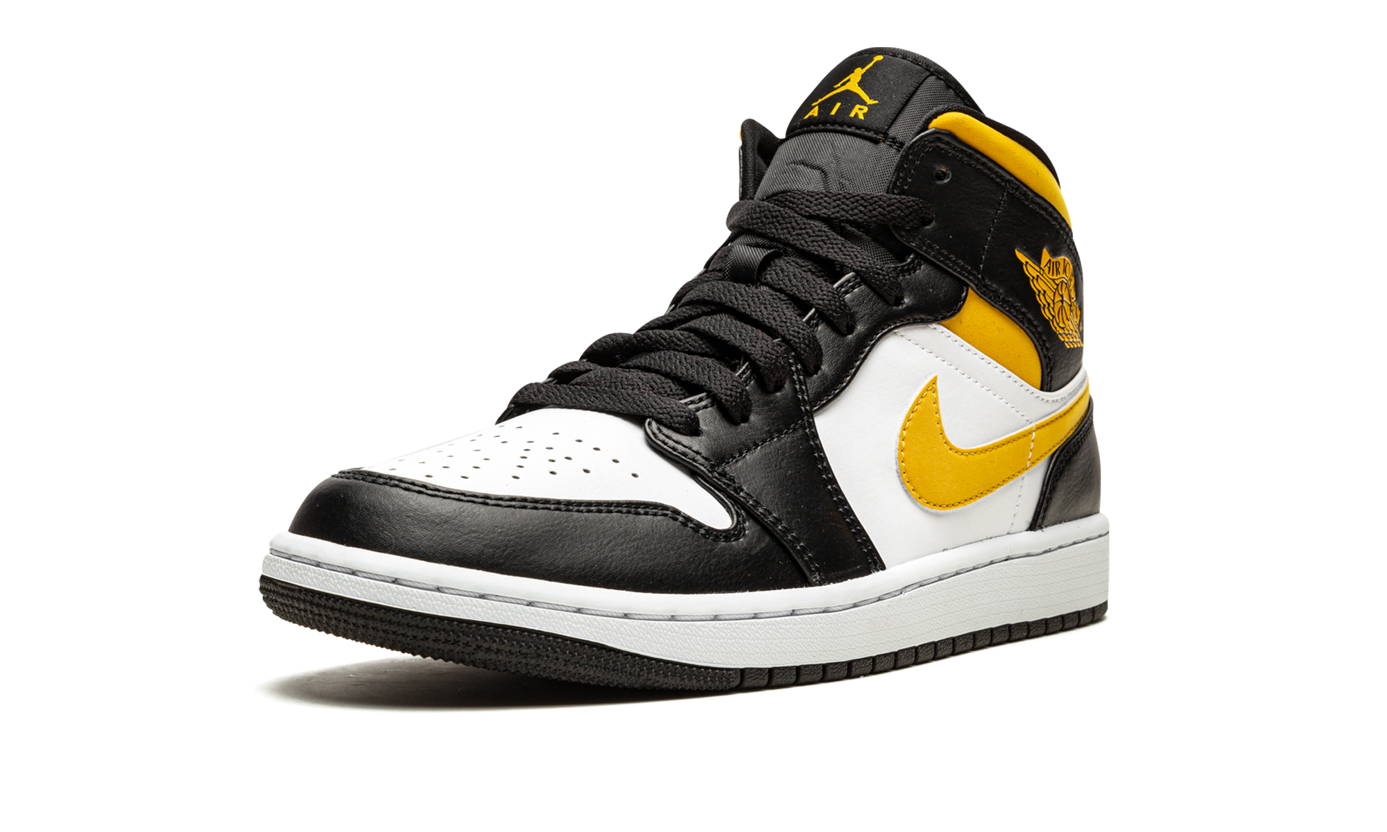 Air Jordan 1 Mid "White / Pollen / Black"