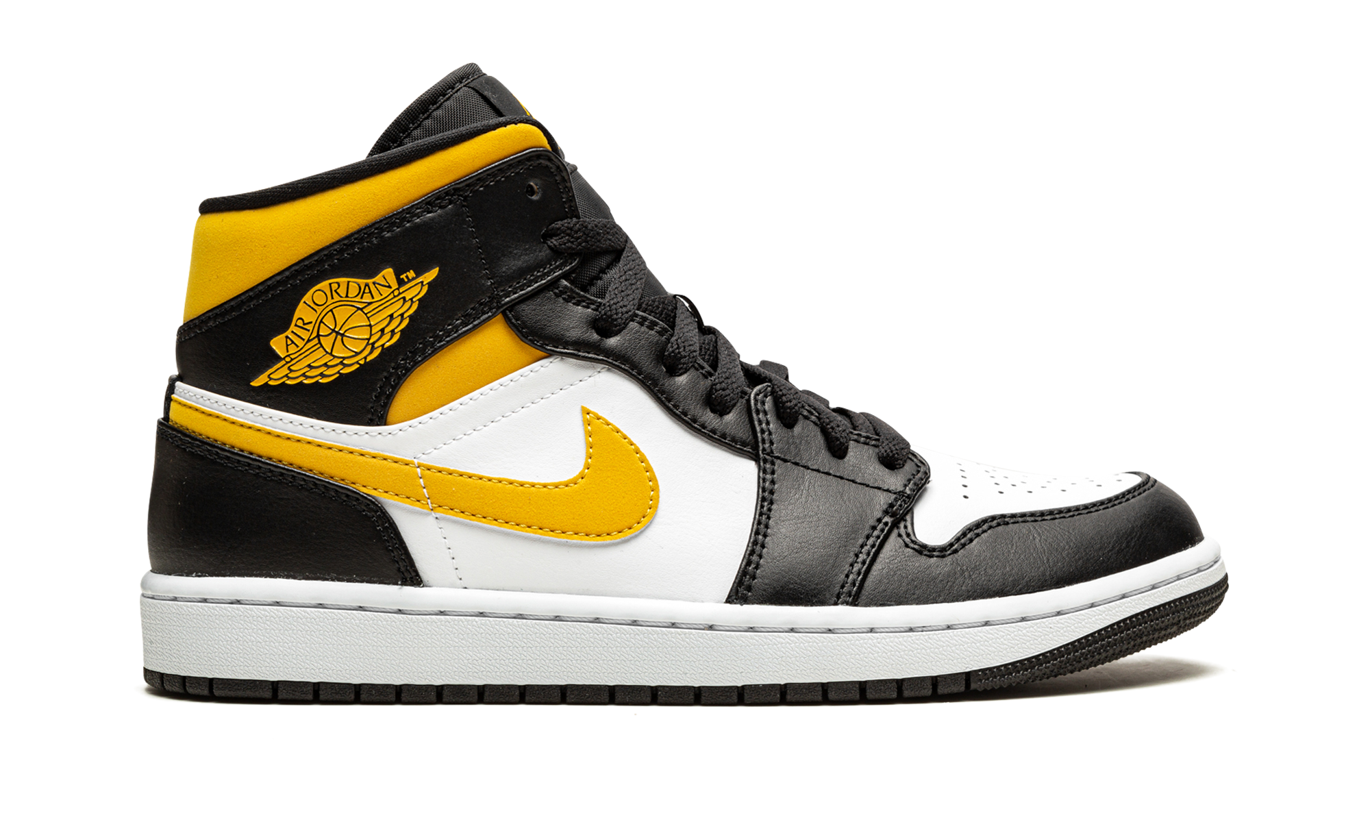 Air Jordan 1 Mid "White / Pollen / Black"