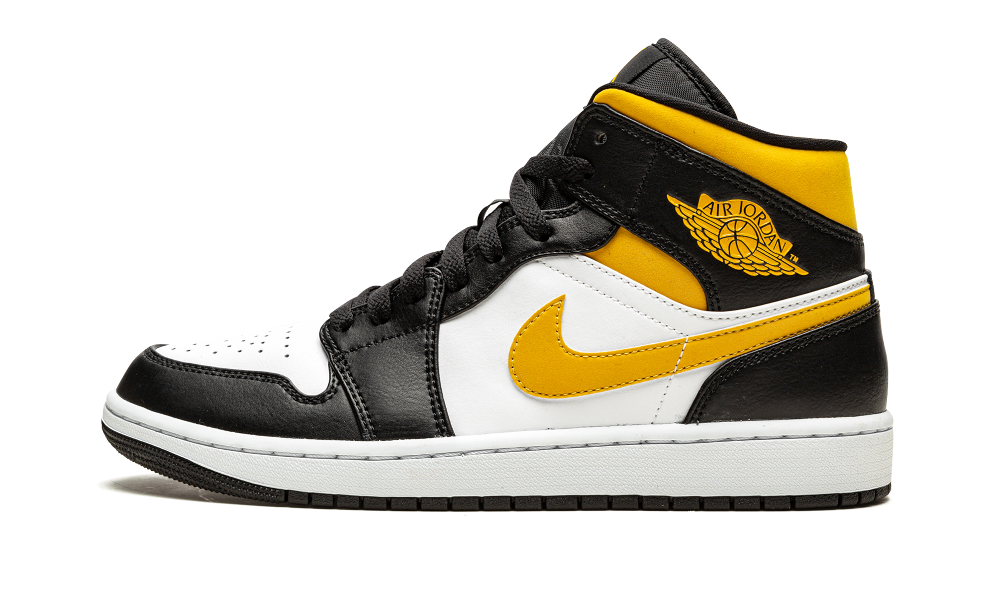 Air Jordan 1 Mid "White / Pollen / Black"
