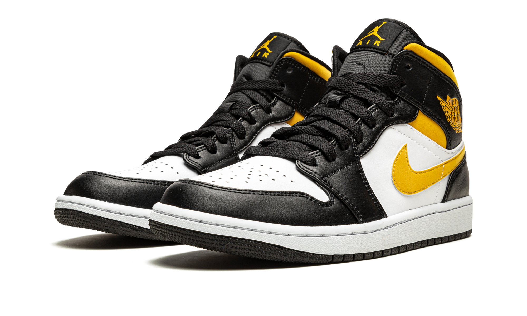 Air Jordan 1 Mid "White / Pollen / Black"
