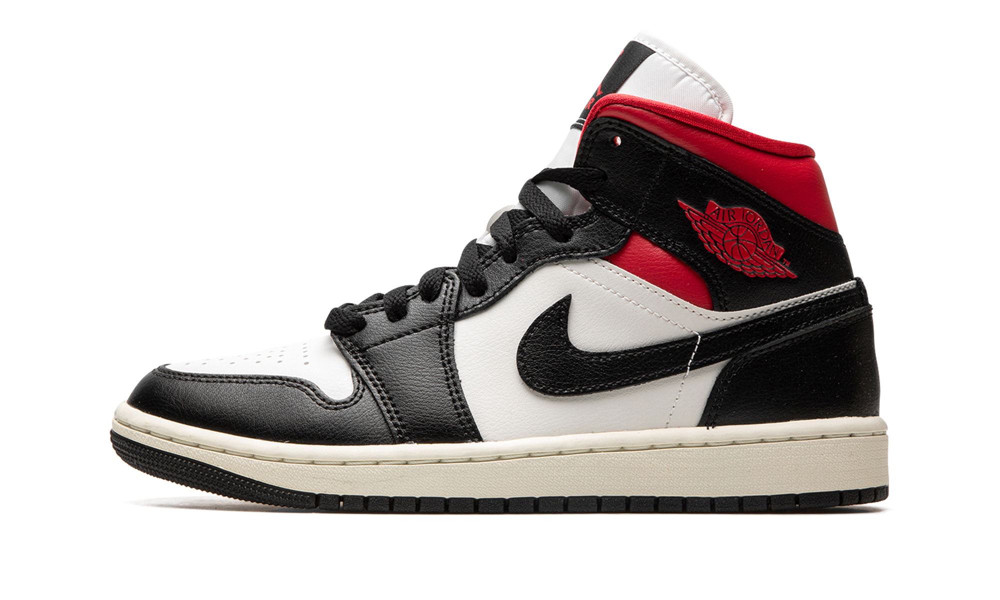 Air Jordan 1 Mid Women "Black / Gym Red / Sail"