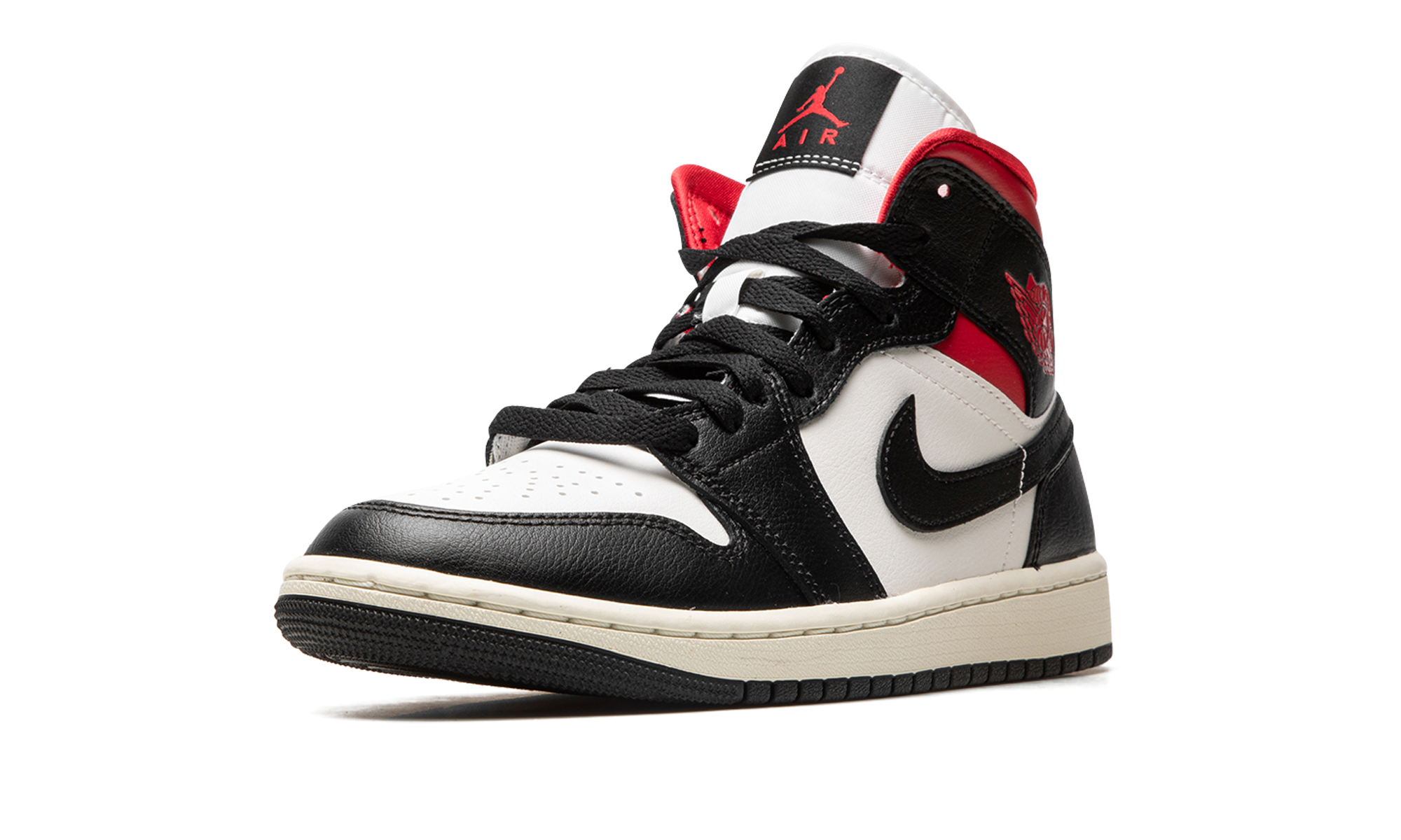 Air Jordan 1 Mid Women "Black / Gym Red / Sail"