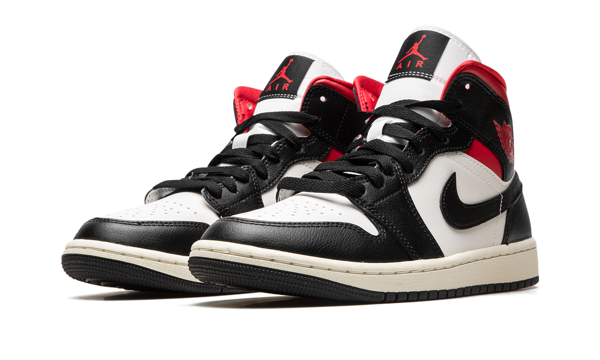 Air Jordan 1 Mid Women "Black / Gym Red / Sail"