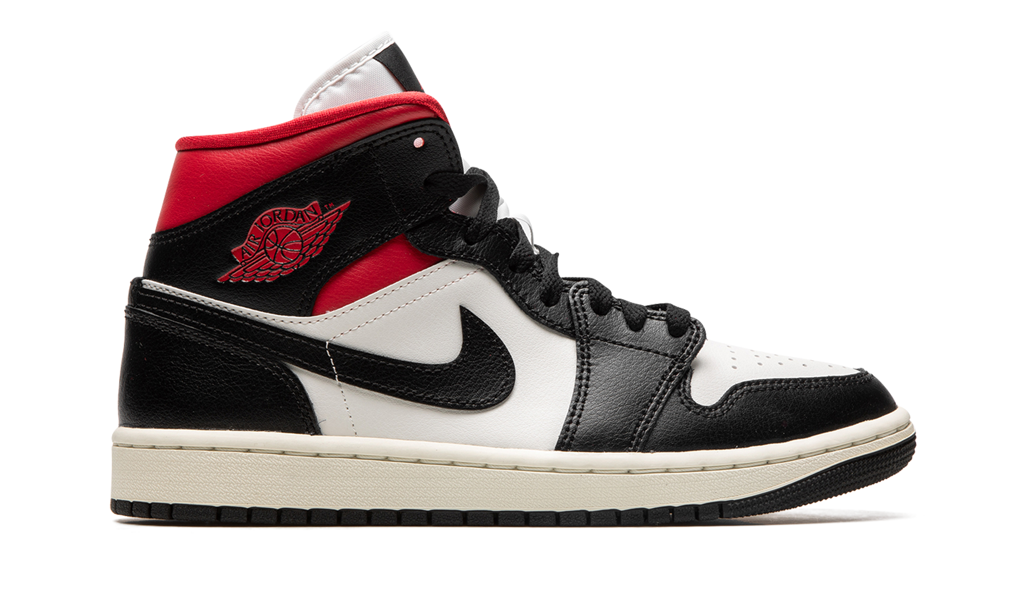 Air Jordan 1 Mid Women "Black / Gym Red / Sail"