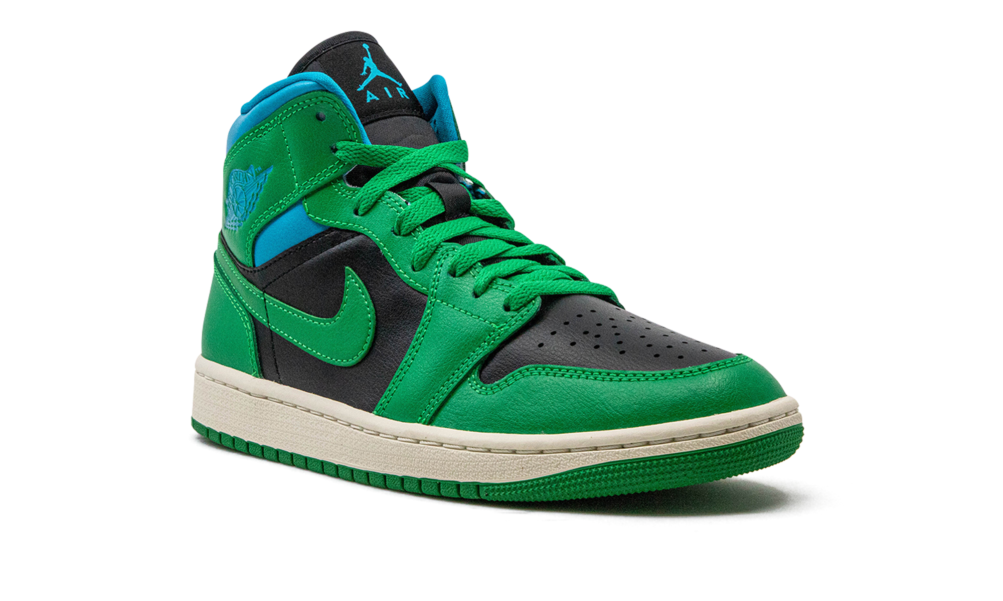 Air Jordan 1 Mid Women "Lucky Green Aquatone"