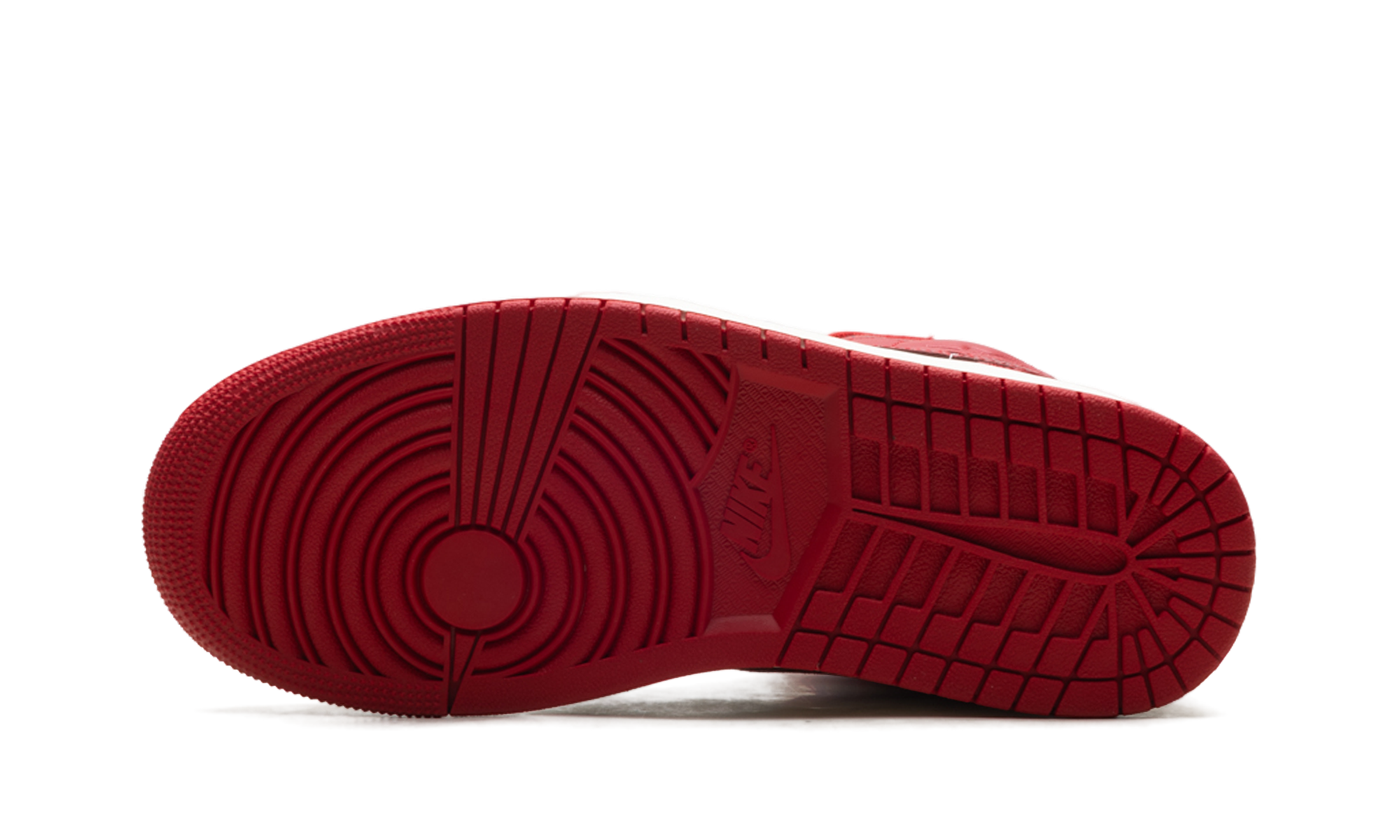 Air Jordan 1 Mid Women "Red Cracked Leather"